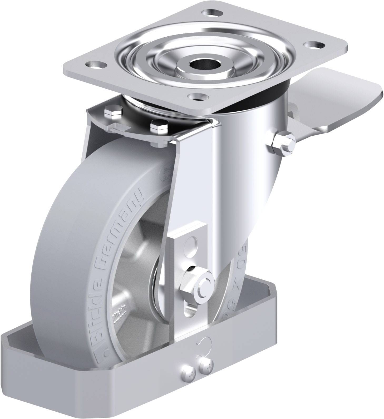 Blickle 938517 L-ALEV 150K-ST-SG-FS Acéllemez forgógörgő KerékØ: 150 mm Teherbírás (max.): 400 kg 1 db