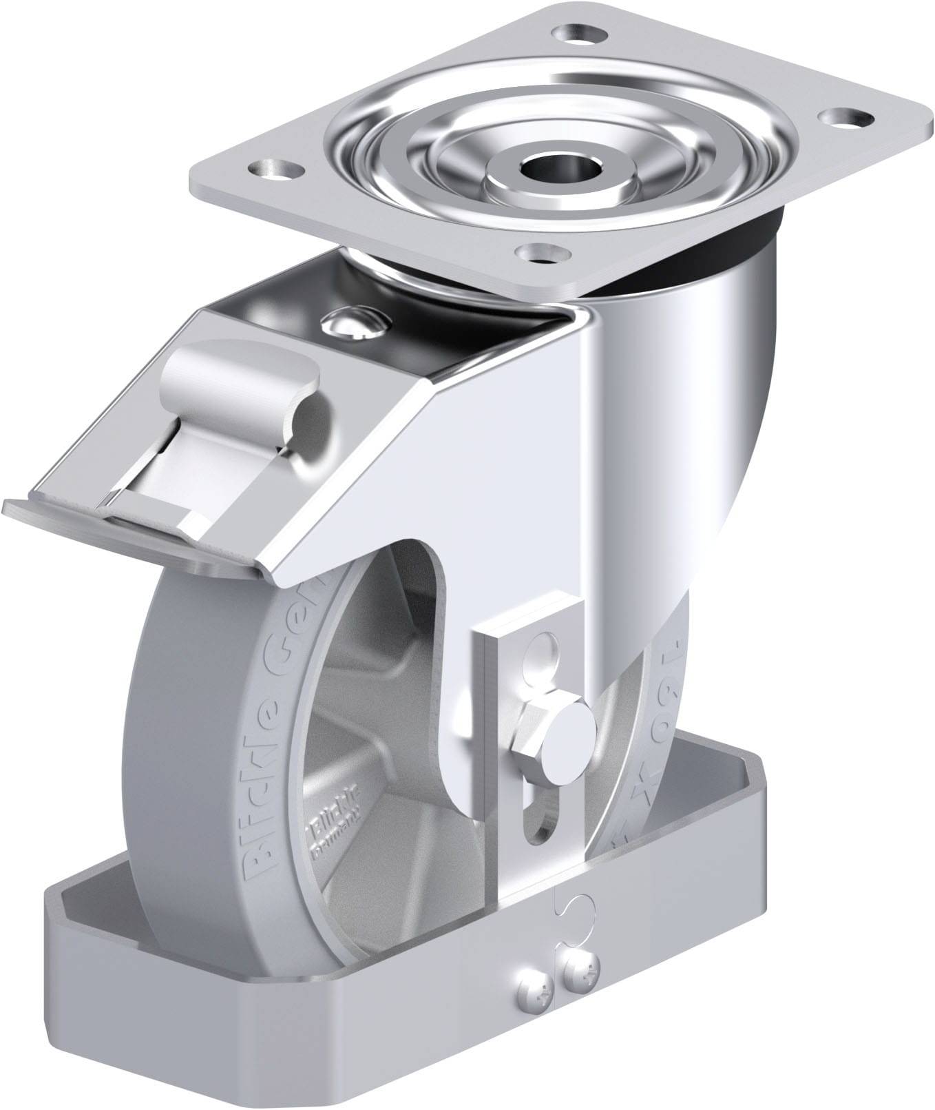 Blickle 847317 L-ALEV 161K-FI-SG-FS Acéllemez forgógörgő KerékØ: 160 mm Teherbírás (max.): 300 kg 1 db