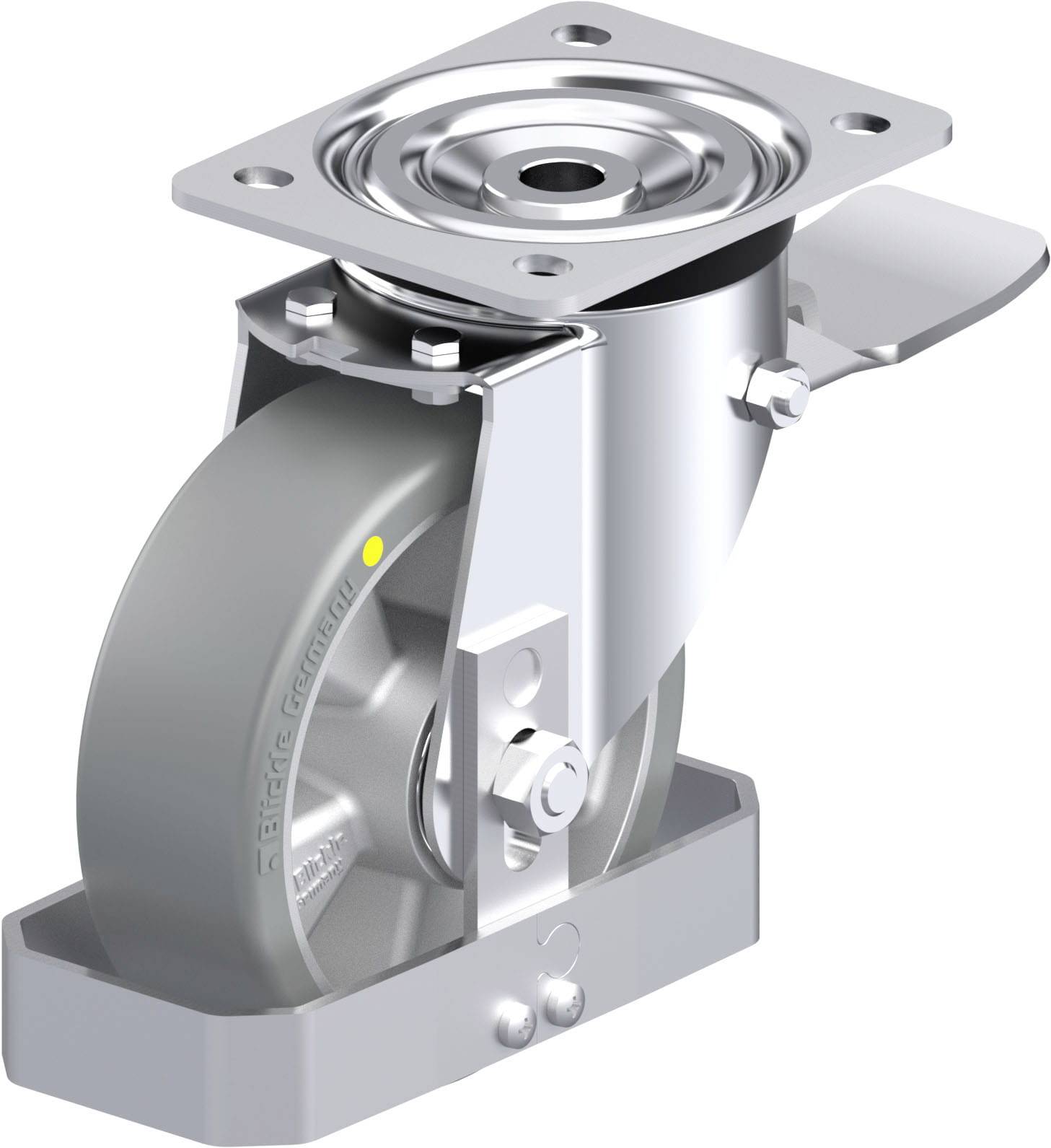 Blickle 939335 L-ALTH 150K-ST-AS-FS Acéllemez forgógörgő KerékØ: 150 mm Teherbírás (max.): 400 kg 1 db