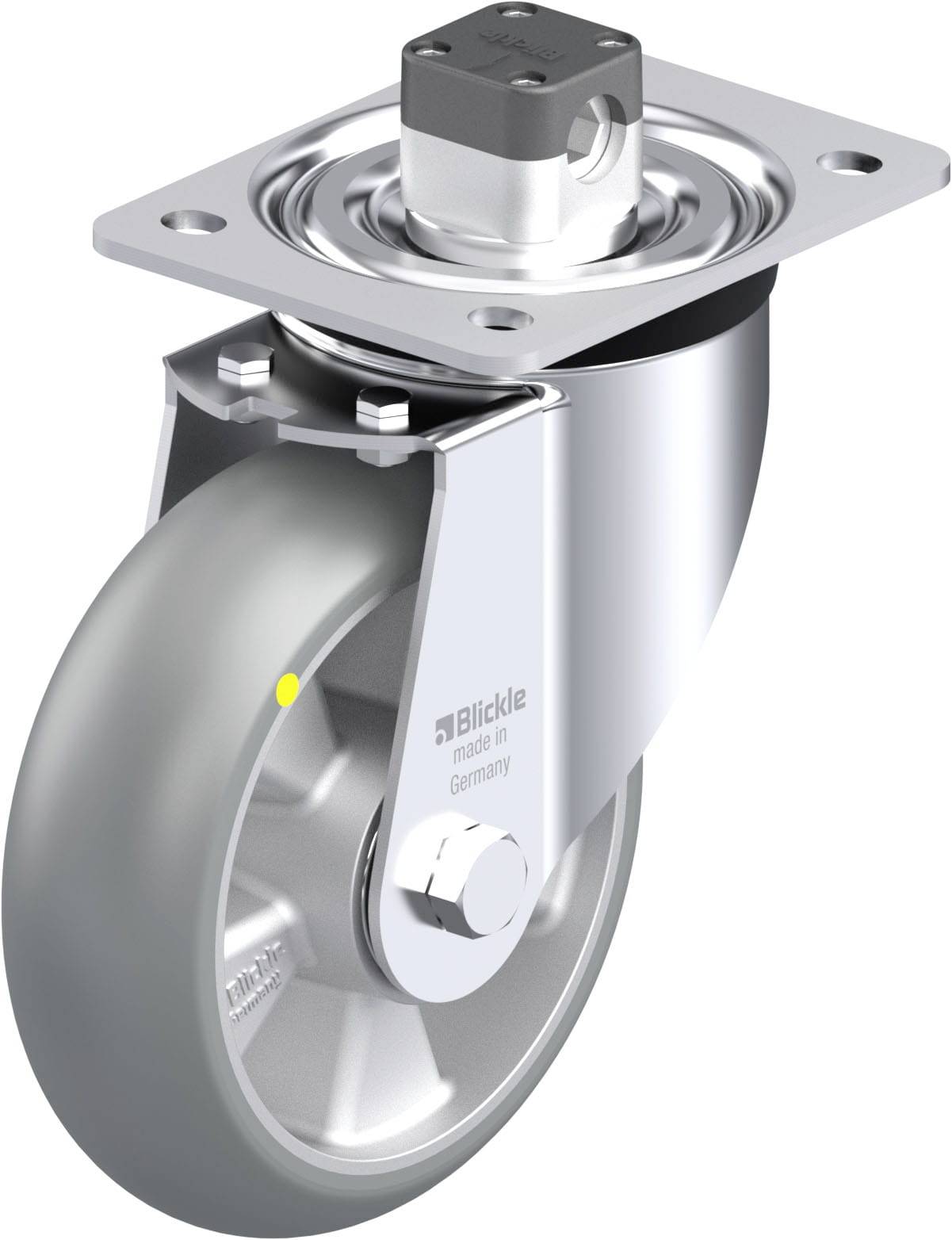 Blickle 869276 L-ALTH 160K-CS11-AS-CO Acéllemez forgógörgő KerékØ: 160 mm Teherbírás (max.): 400 kg 1 db