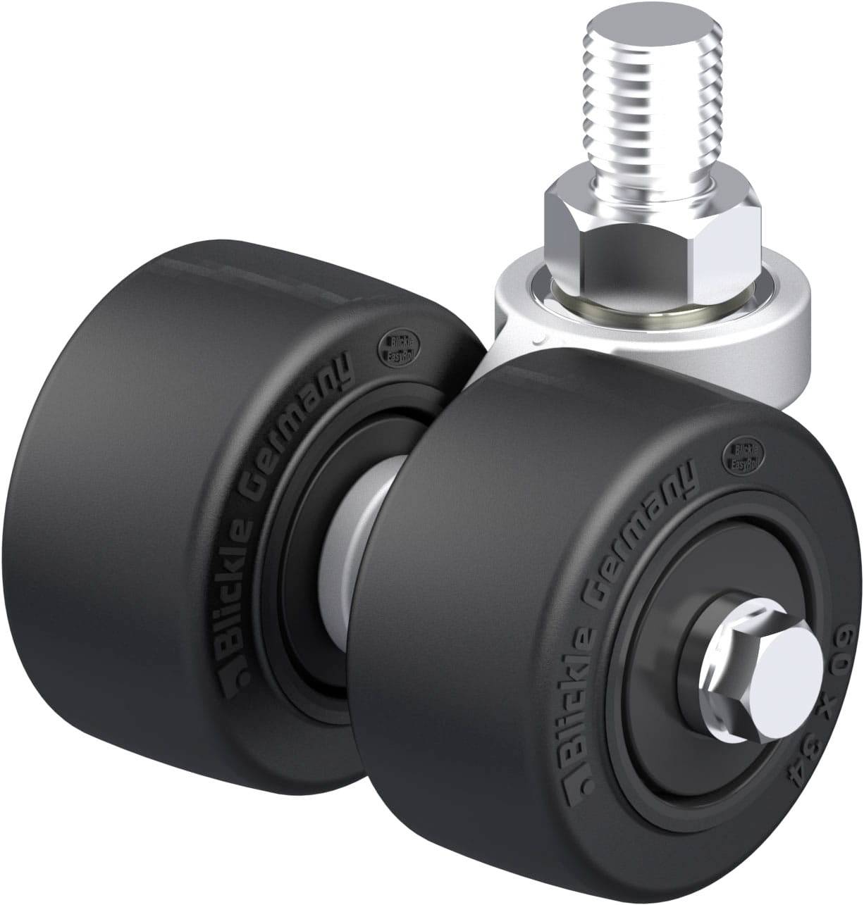 Blickle 941843 LD-POEV 60KF Dupla kompakt forgógörgő KerékØ: 60 mm Teherbírás (max.): 240 kg 1 db