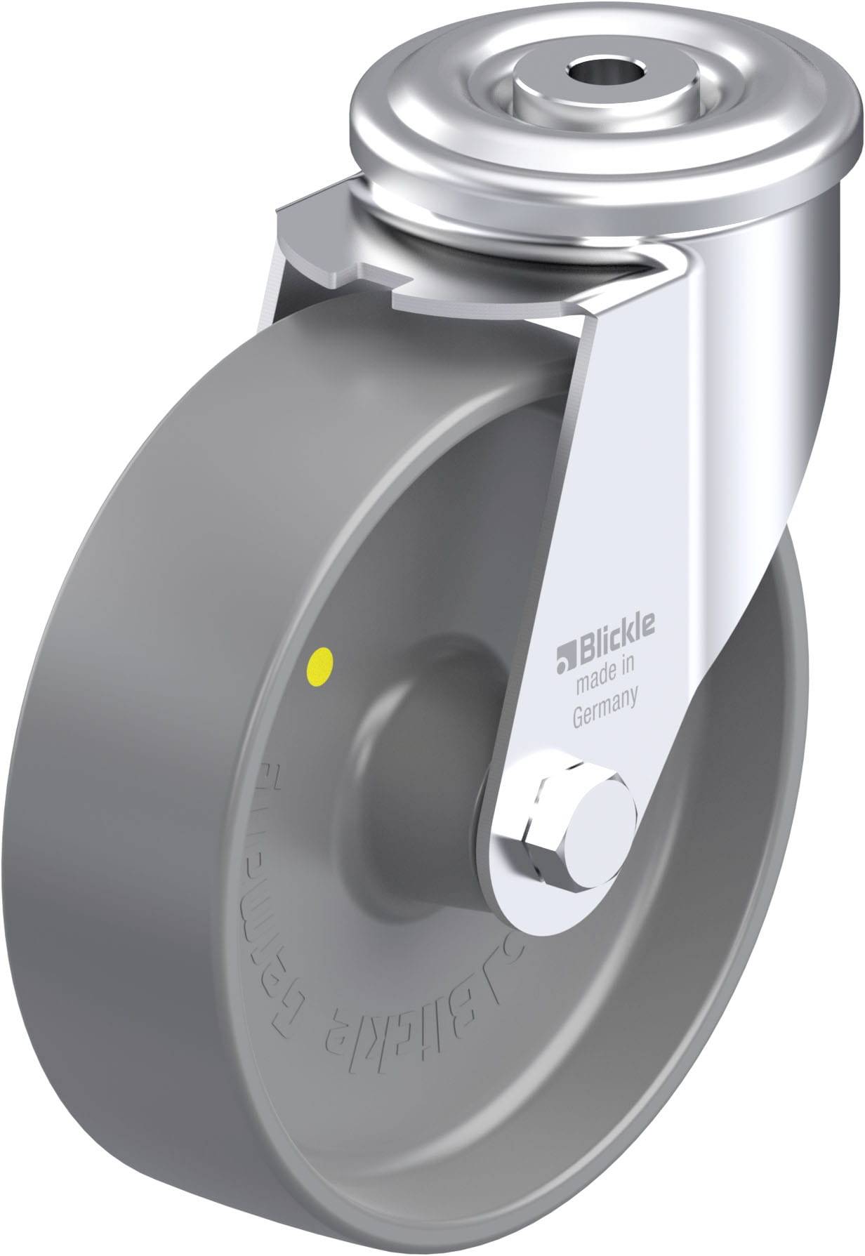 Blickle 936884 LER-PO 160G-ELS Acéllemez forgógörgő KerékØ: 160 mm Teherbírás (max.): 300 kg 1 db