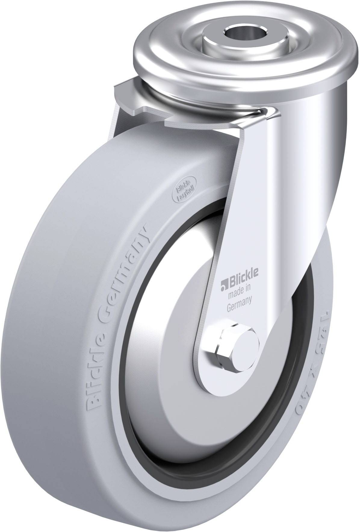 Blickle 941882 LER-POEV 125KA-SG-FA Acéllemez forgógörgő KerékØ: 125 mm Teherbírás (max.): 150 kg 1 db