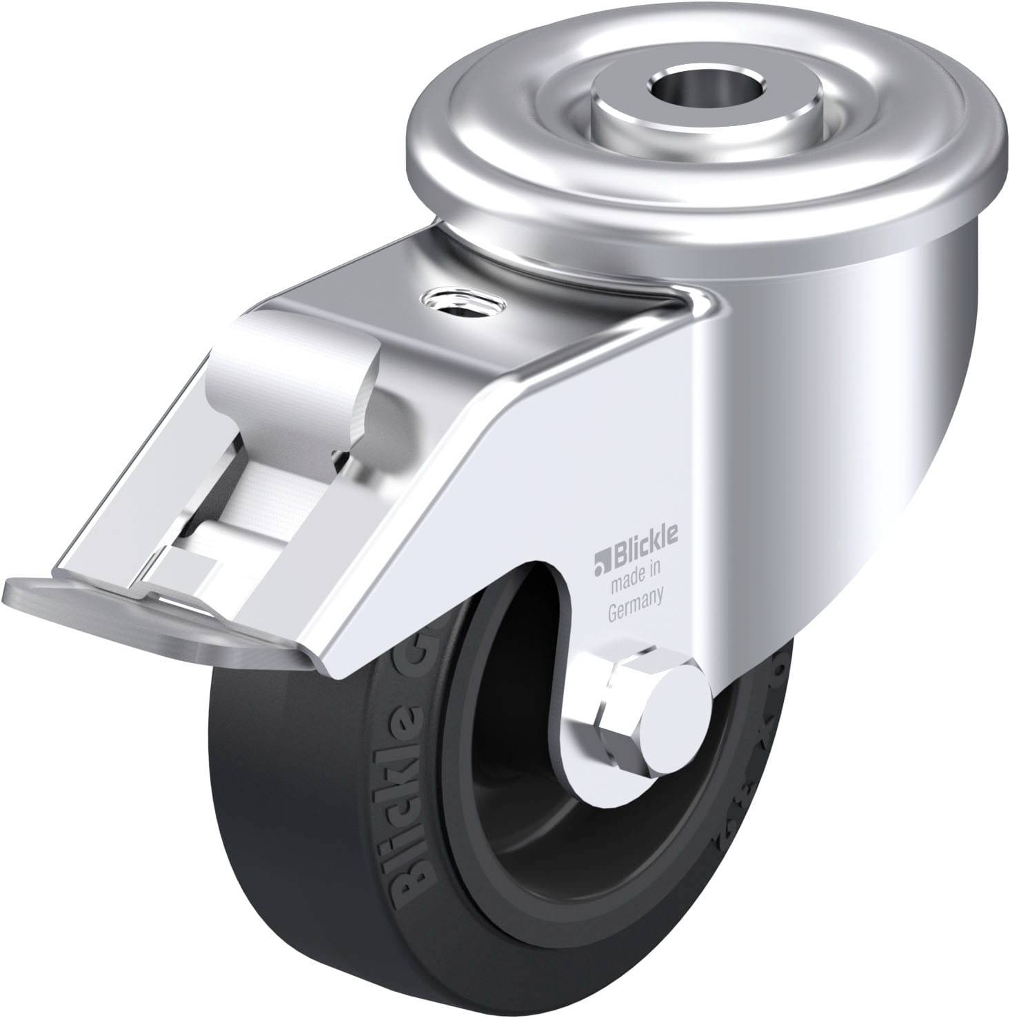 Blickle 919497 LER-POEV 80G-FI Acéllemez forgógörgő KerékØ: 80 mm Teherbírás (max.): 140 kg 1 db