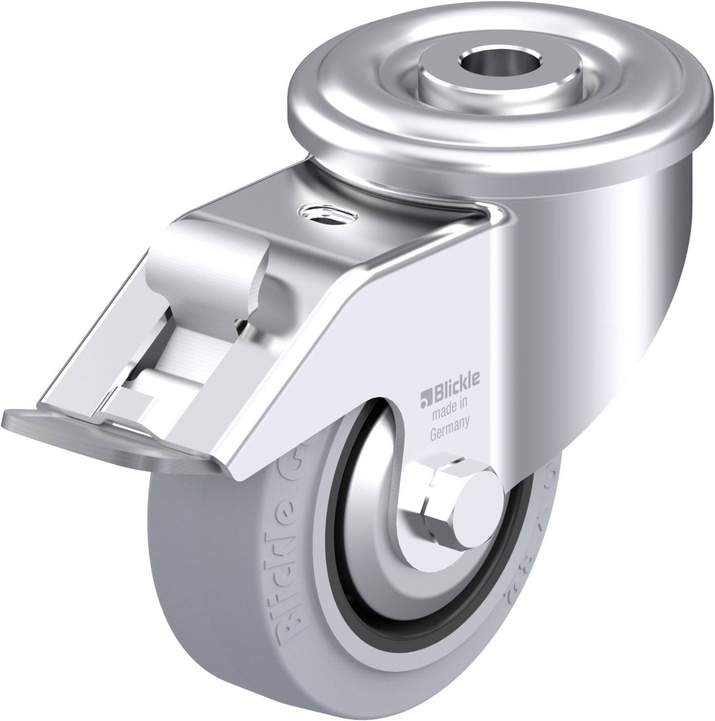 Blickle 942060 LER-POEV 80G-FI-SG-FA Acéllemez forgógörgő KerékØ: 80 mm Teherbírás (max.): 140 kg 1 db