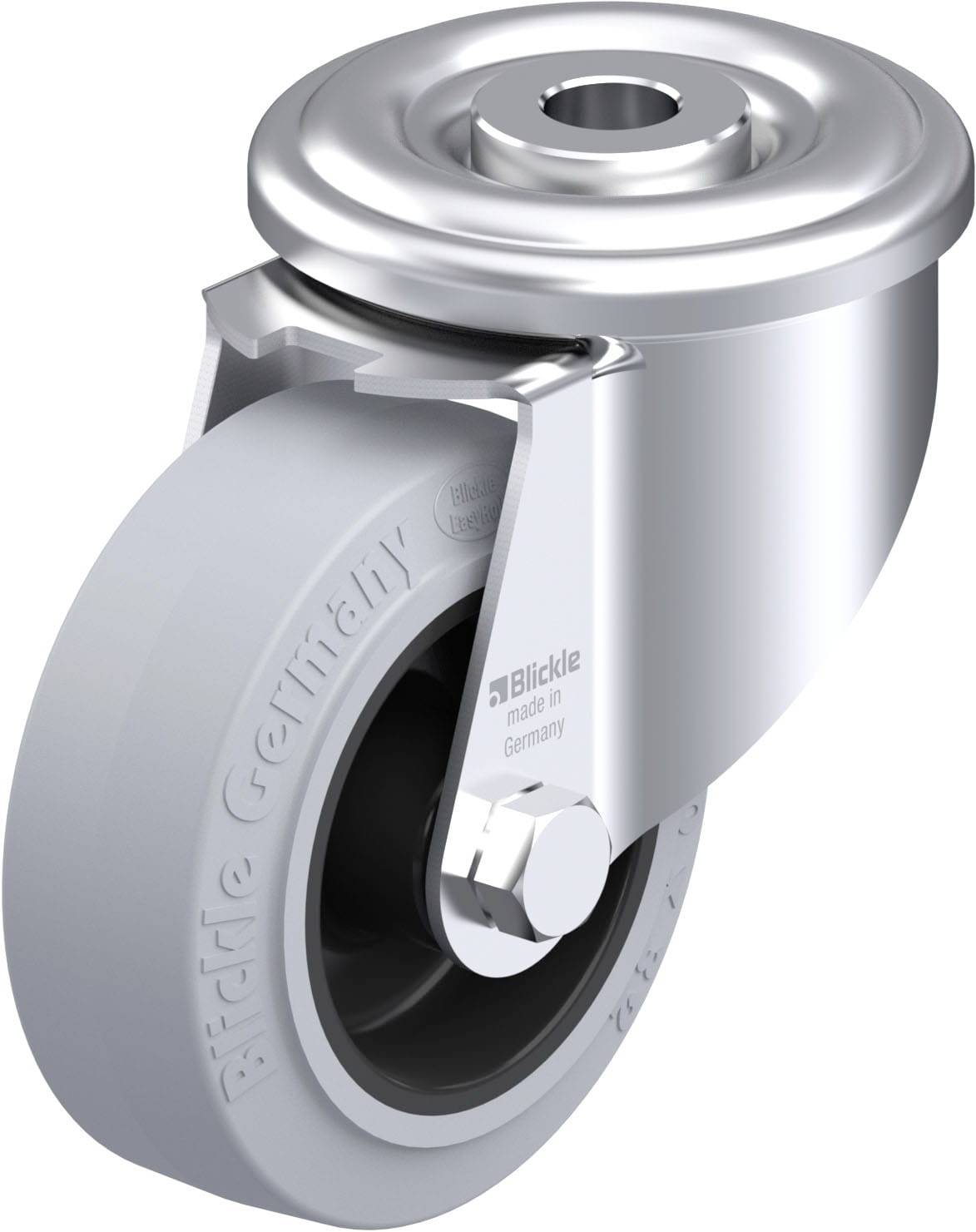 Blickle 901216 LER-POEV 80G-SG Acéllemez forgógörgő KerékØ: 80 mm Teherbírás (max.): 140 kg 1 db