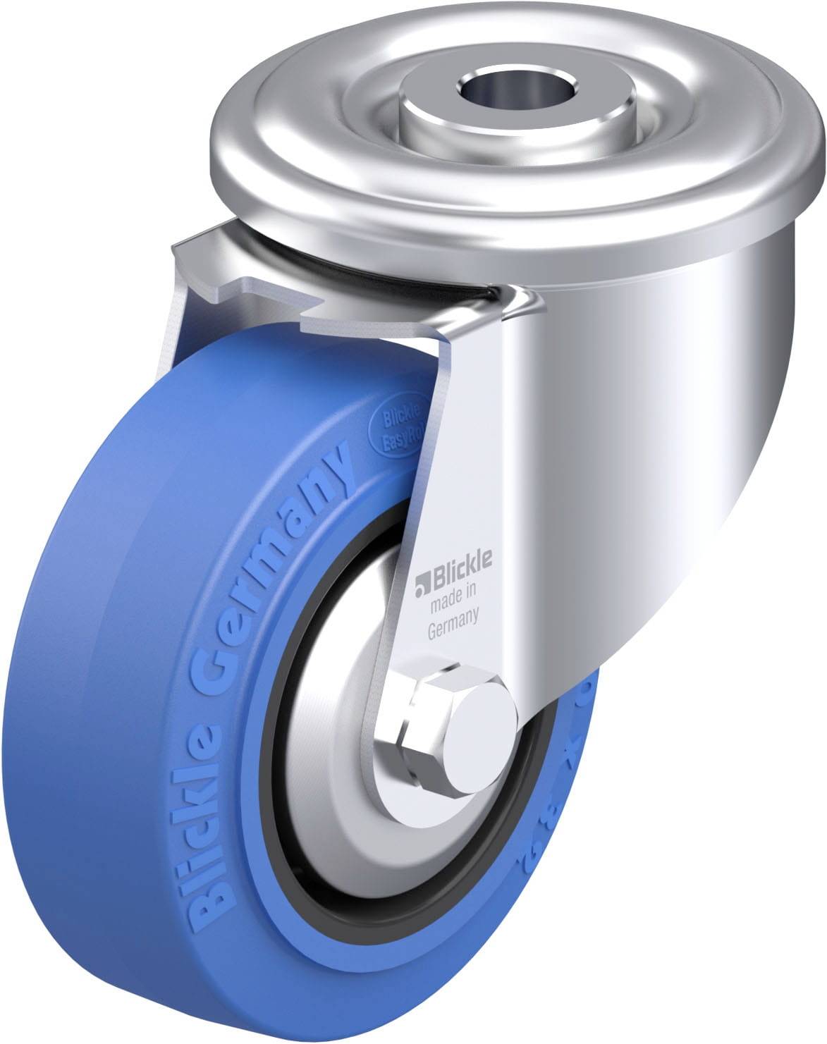 Blickle 916940 LER-POEV 80R-SB-FA Acéllemez forgógörgő KerékØ: 80 mm Teherbírás (max.): 140 kg 1 db
