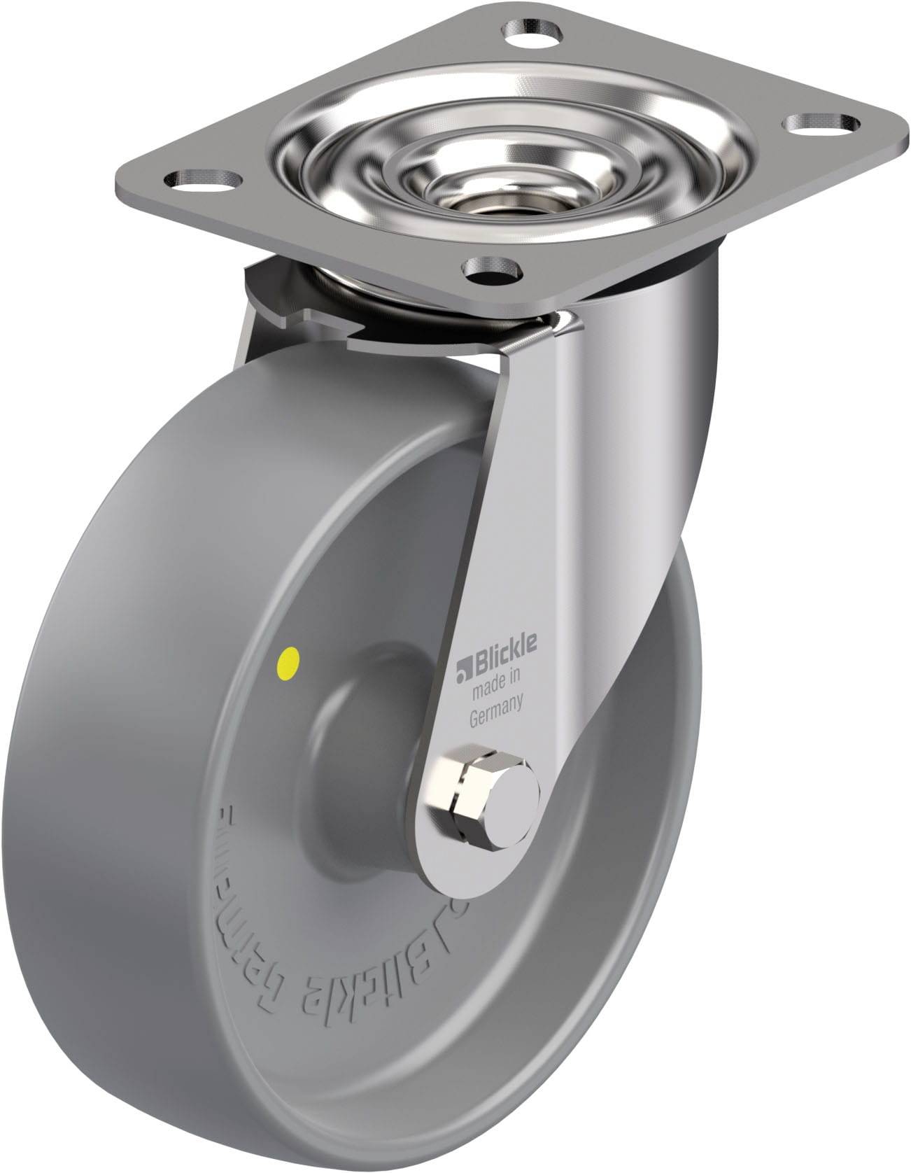 Blickle 680744 LEX-PO 125G-ELS Rozsdamentes acél forgógörgő KerékØ: 125 mm Teherbírás (max.): 150 kg 1 db