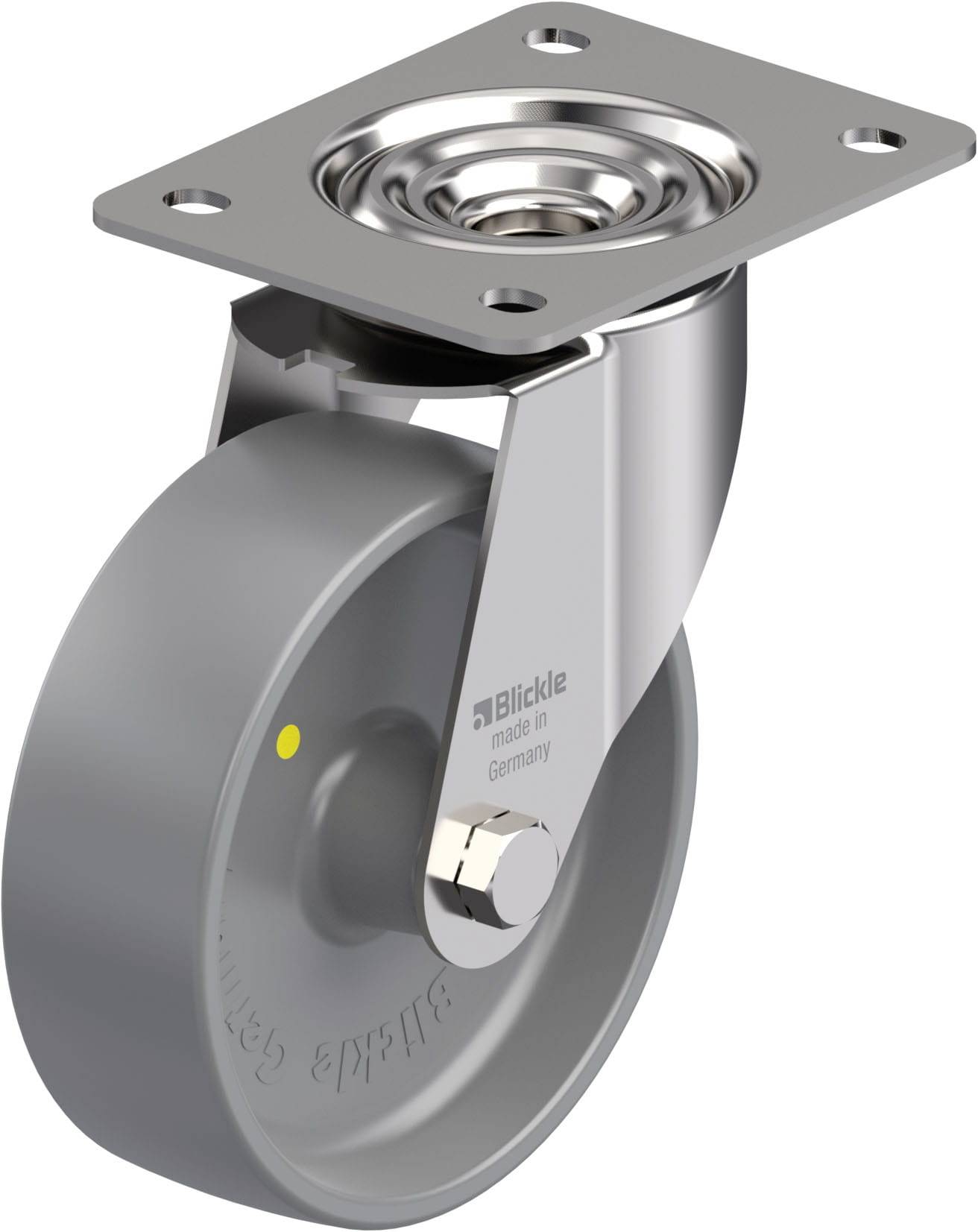 Blickle 945709 LEX-PO 150G-ELS Rozsdamentes acél forgógörgő KerékØ: 150 mm Teherbírás (max.): 300 kg 1 db
