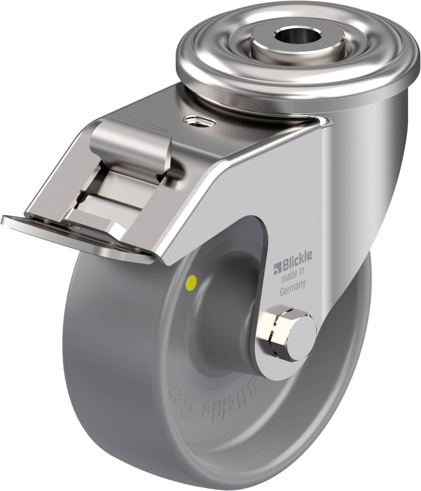 Blickle 846567 LEXR-PO 100G-FI-ELS Rozsdamentes acél forgógörgő KerékØ: 100 mm Teherbírás (max.): 150 kg 1 db