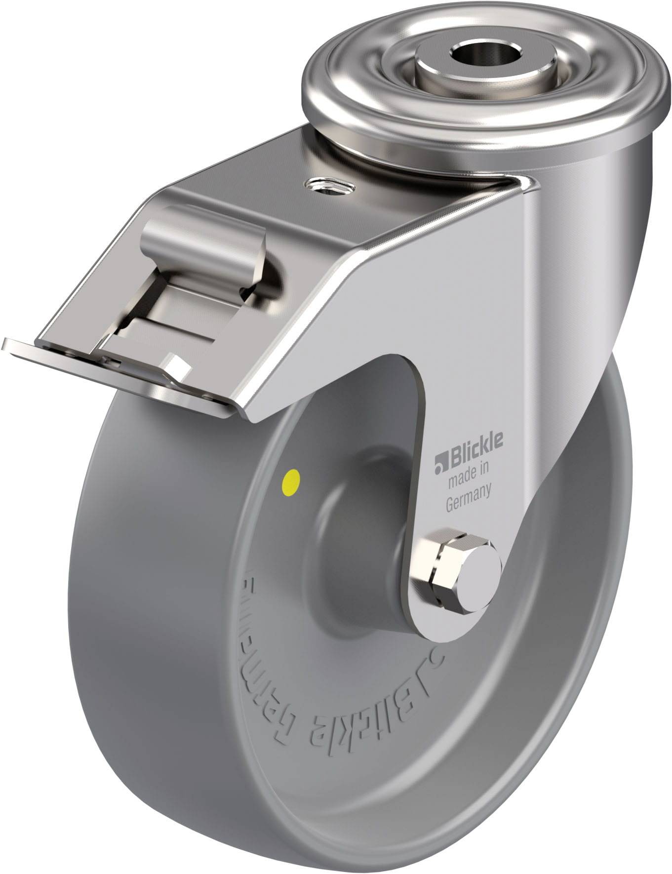 Blickle 886374 LEXR-PO 125G-FI-ELS Rozsdamentes acél forgógörgő KerékØ: 125 mm Teherbírás (max.): 150 kg 1 db