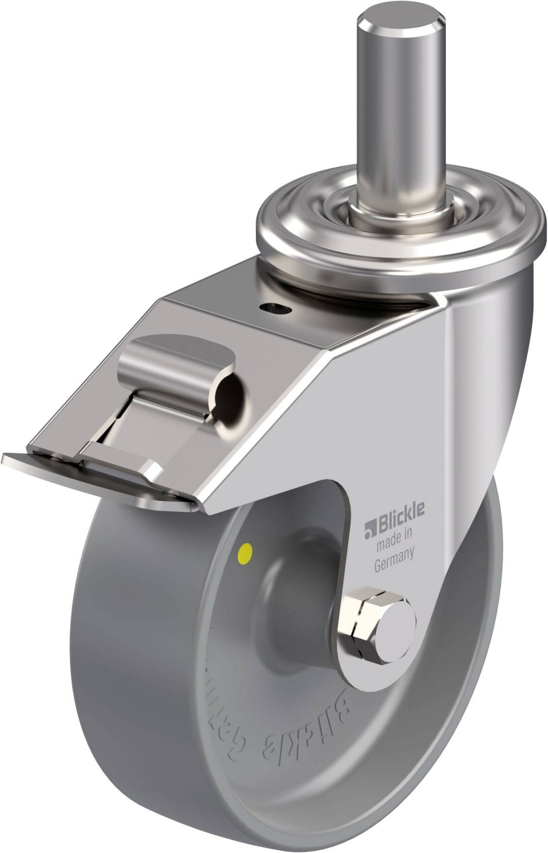Blickle 945728 LEXZ-PO 150G-FI-ELS Rozsdamentes acél forgógörgő KerékØ: 150 mm Teherbírás (max.): 300 kg 1 db