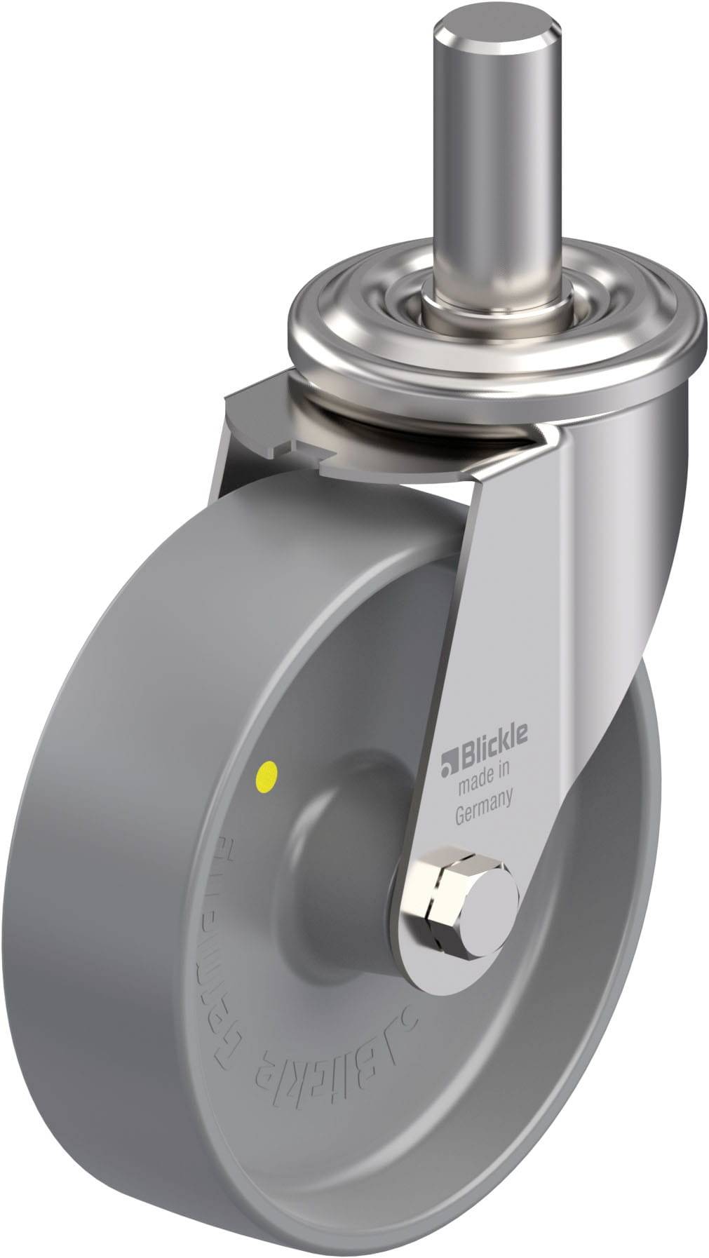 Blickle 945729 LEXZ-PO 160G-ELS Rozsdamentes acél forgógörgő KerékØ: 160 mm Teherbírás (max.): 300 kg 1 db