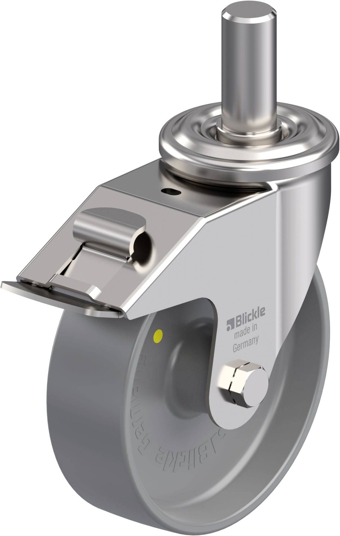 Blickle 945730 LEXZ-PO 160G-FI-ELS Rozsdamentes acél forgógörgő KerékØ: 160 mm Teherbírás (max.): 300 kg 1 db