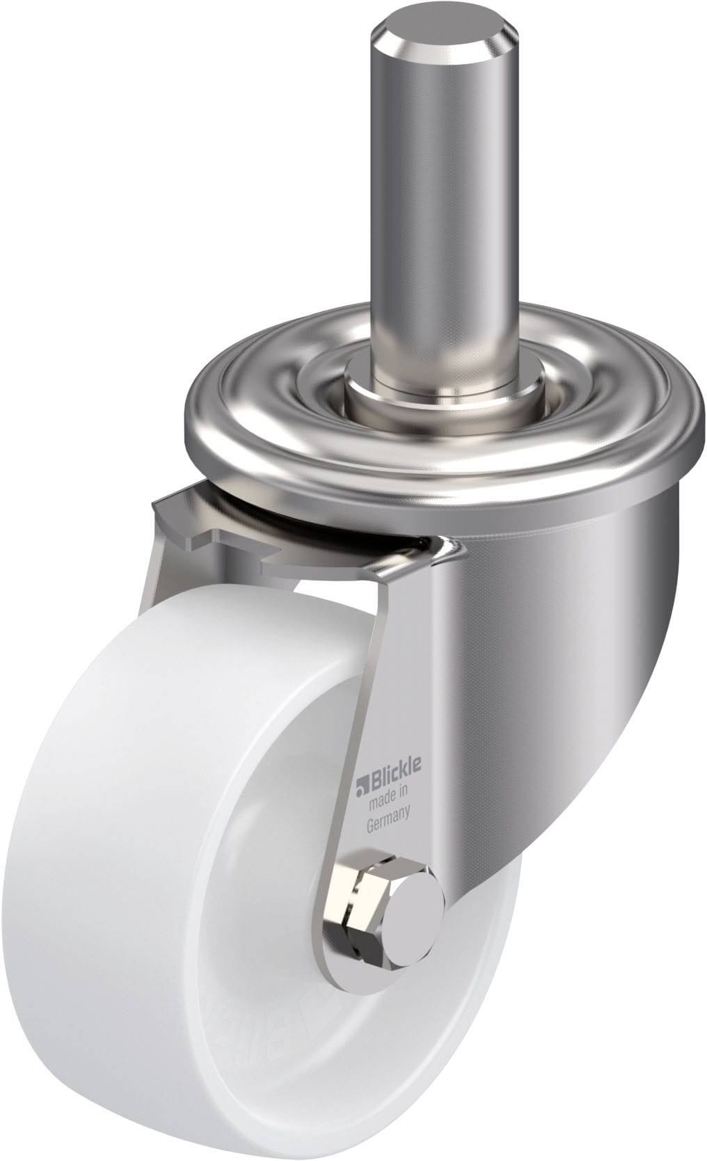 Blickle 584318 LEXZ-PO 75G Rozsdamentes acél forgógörgő KerékØ: 75 mm Teherbírás (max.): 150 kg 1 db