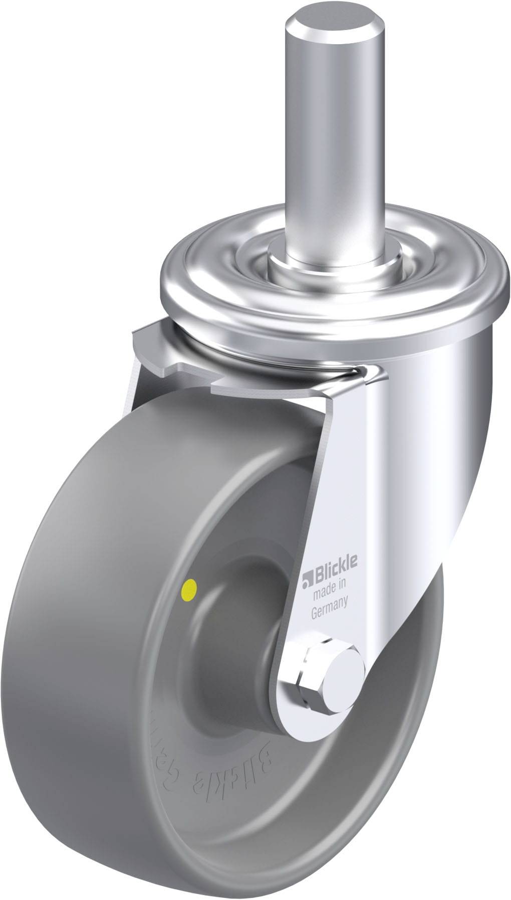 Blickle 936890 LEZ-PO 100G-ELS Acéllemez forgógörgő KerékØ: 100 mm Teherbírás (max.): 150 kg 1 db