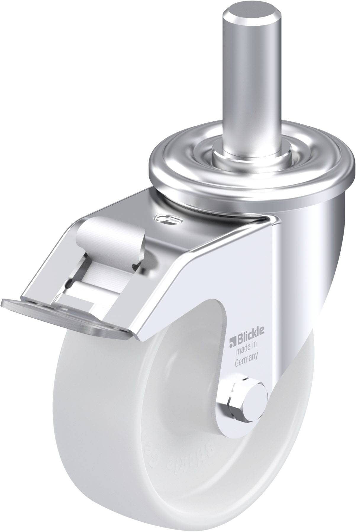 Blickle 580316 LEZ-PO 100G-FI Acéllemez forgógörgő KerékØ: 100 mm Teherbírás (max.): 150 kg 1 db