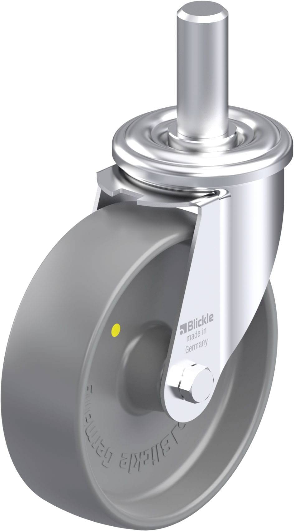 Blickle 936892 LEZ-PO 125G-ELS Acéllemez forgógörgő KerékØ: 125 mm Teherbírás (max.): 150 kg 1 db