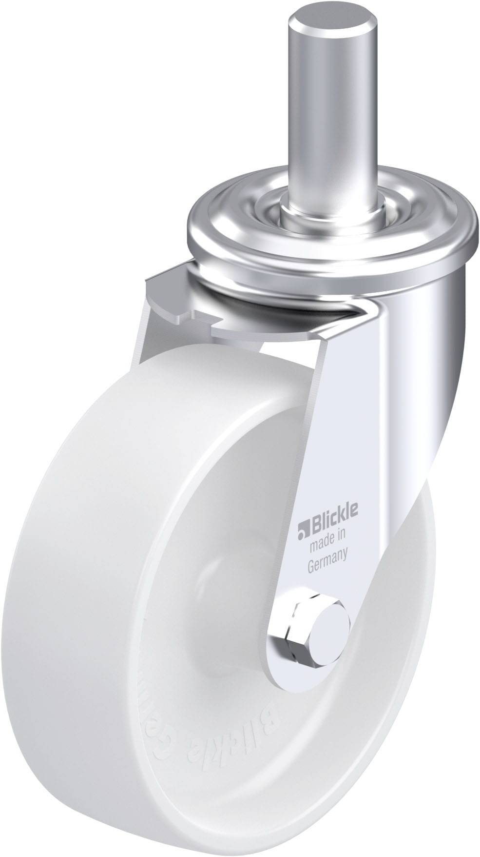 Blickle 580282 LEZ-PO 150G-27 Acéllemez forgógörgő KerékØ: 150 mm Teherbírás (max.): 300 kg 1 db