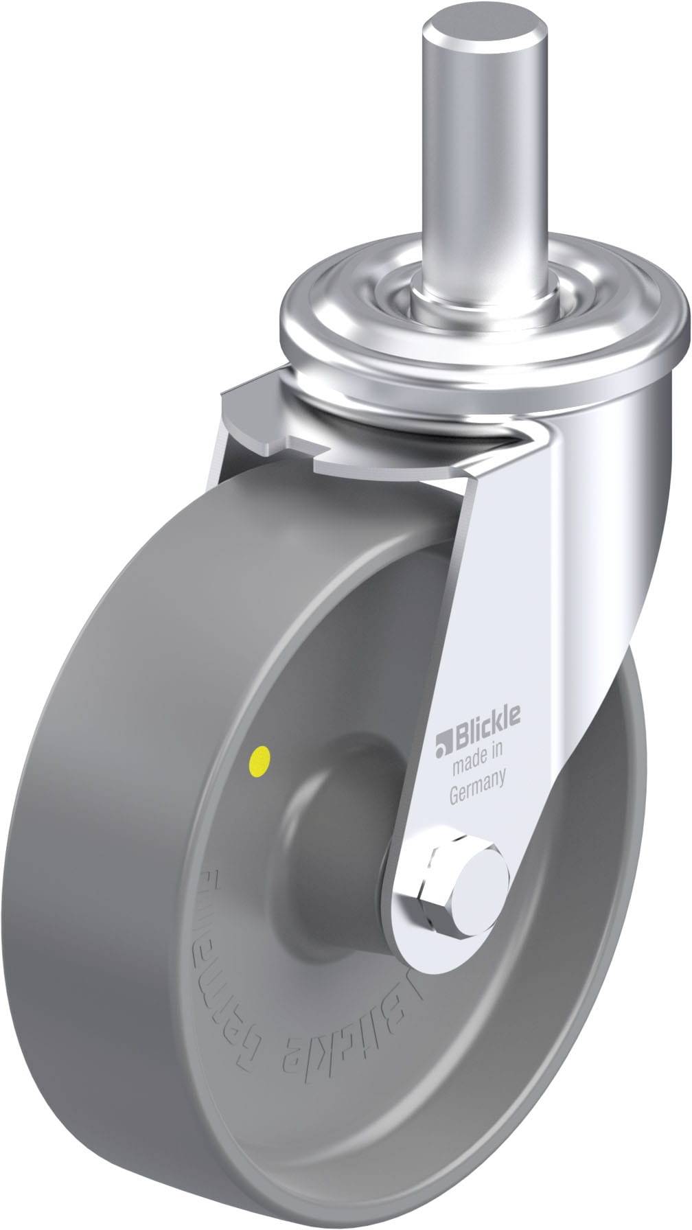 Blickle 936899 LEZ-PO 160G-27-ELS Acéllemez forgógörgő KerékØ: 160 mm Teherbírás (max.): 300 kg 1 db