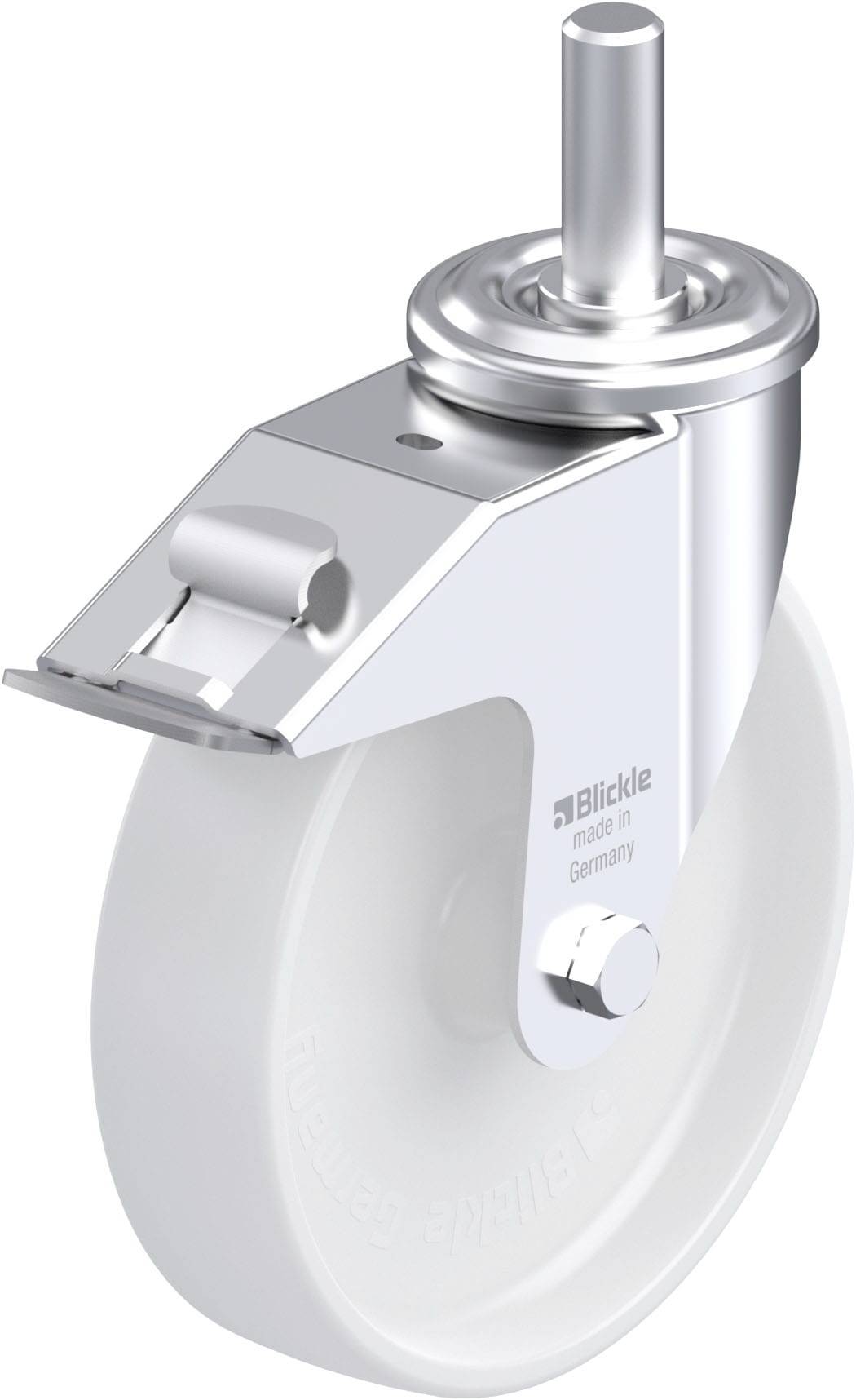 Blickle 580357 LEZ-PO 200G-22-FI Acéllemez forgógörgő KerékØ: 200 mm Teherbírás (max.): 300 kg 1 db