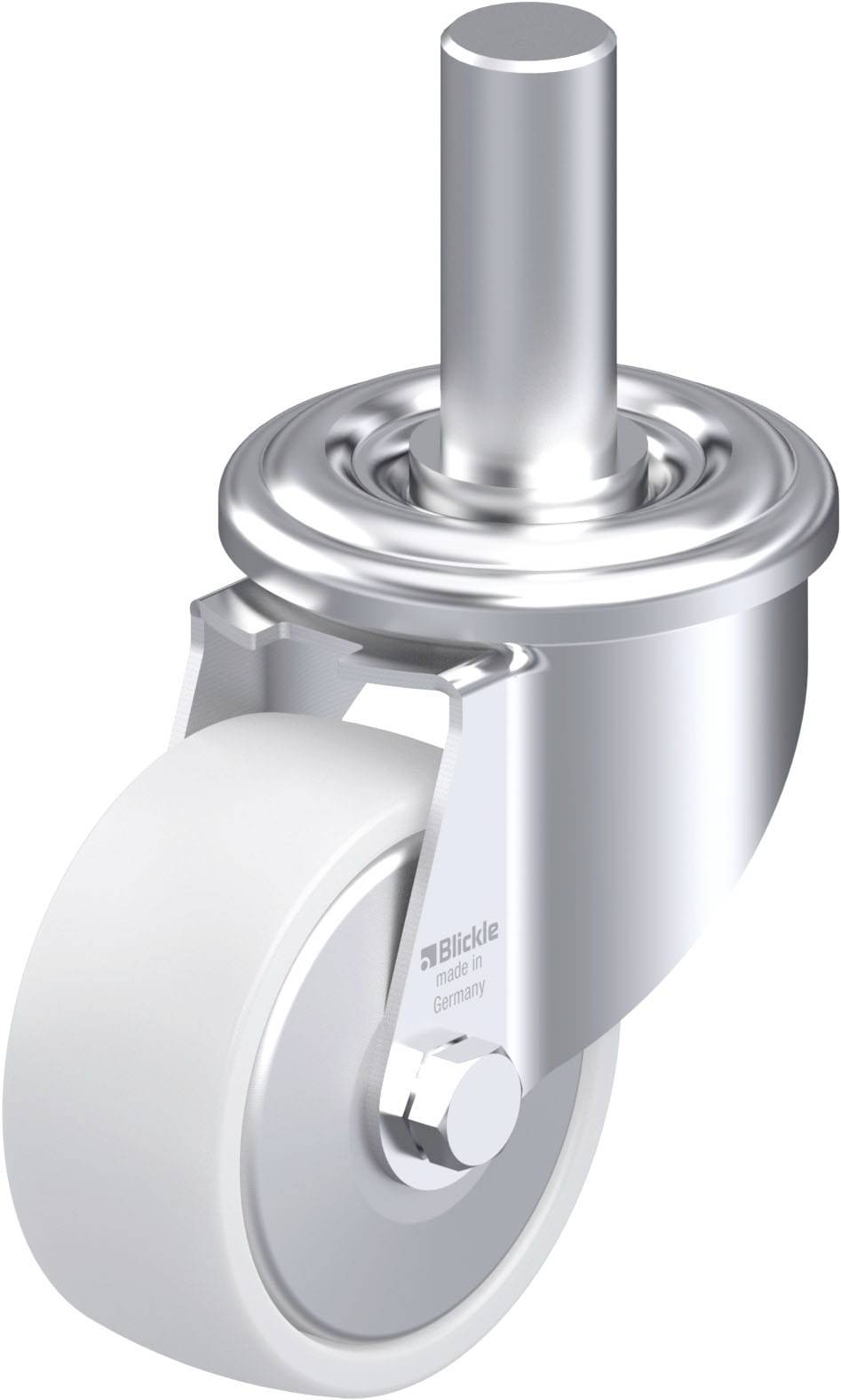 Blickle 742605 LEZ-PO 75G-FA Acéllemez forgógörgő KerékØ: 75 mm Teherbírás (max.): 150 kg 1 db