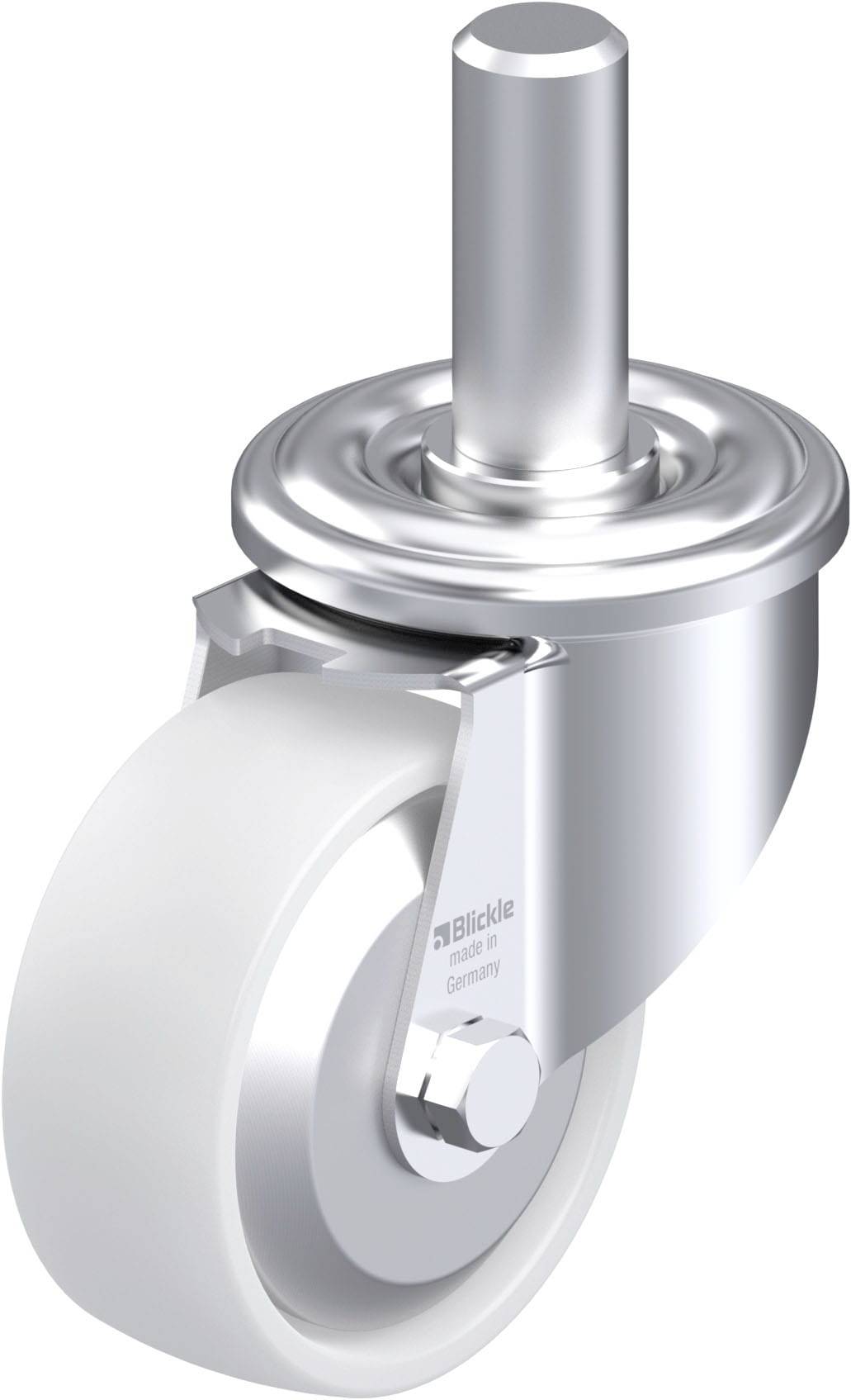 Blickle 749845 LEZ-PO 80G-FA Acéllemez forgógörgő KerékØ: 80 mm Teherbírás (max.): 150 kg 1 db