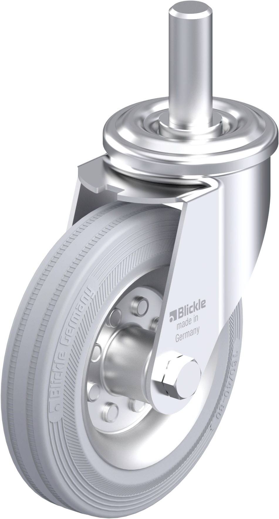 Blickle 749872 LEZ-VE 160R-22-SG Acéllemez forgógörgő KerékØ: 160 mm Teherbírás (max.): 135 kg 1 db