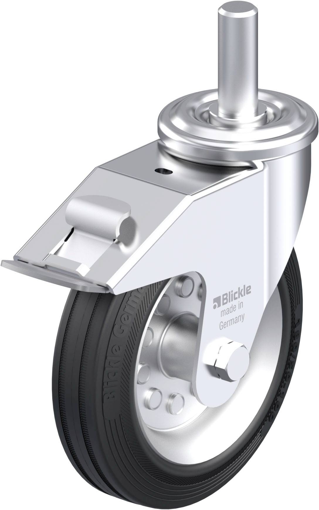 Blickle 576769 LEZ-VE 180R-22-FI Acéllemez forgógörgő KerékØ: 180 mm Teherbírás (max.): 170 kg 1 db
