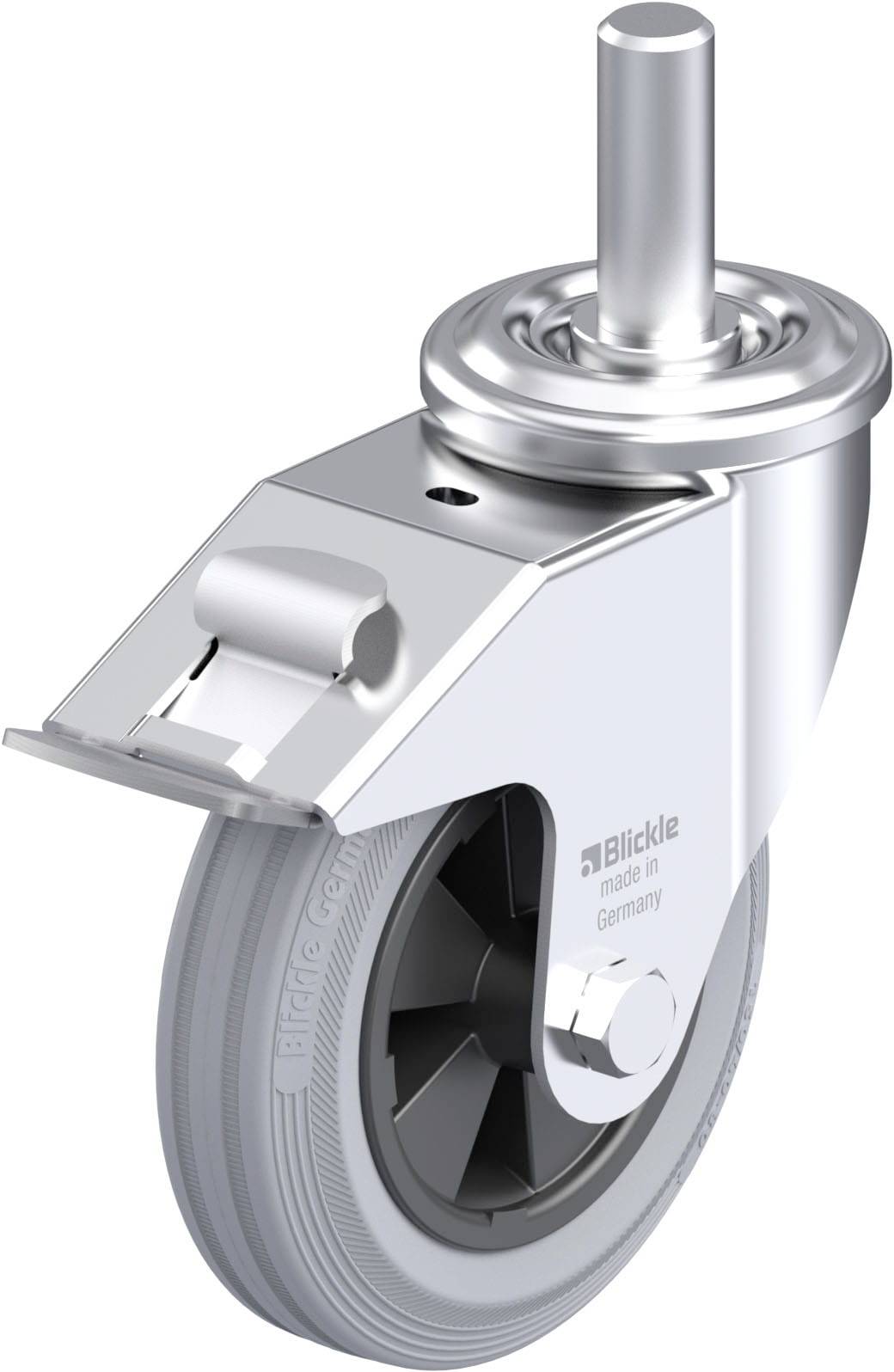 Blickle 638106 LEZ-VPP 150G-22-FI-SG Acéllemez forgógörgő KerékØ: 150 mm Teherbírás (max.): 135 kg 1 db