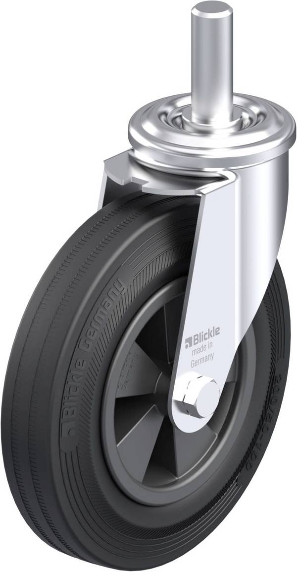 Blickle 577684 LEZ-VPP 200G-22 Acéllemez forgógörgő KerékØ: 200 mm Teherbírás (max.): 205 kg 1 db