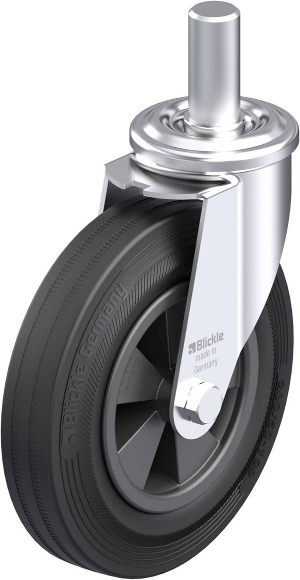 Blickle 577700 LEZ-VPP 200G-27 Acéllemez forgógörgő KerékØ: 200 mm Teherbírás (max.): 205 kg 1 db