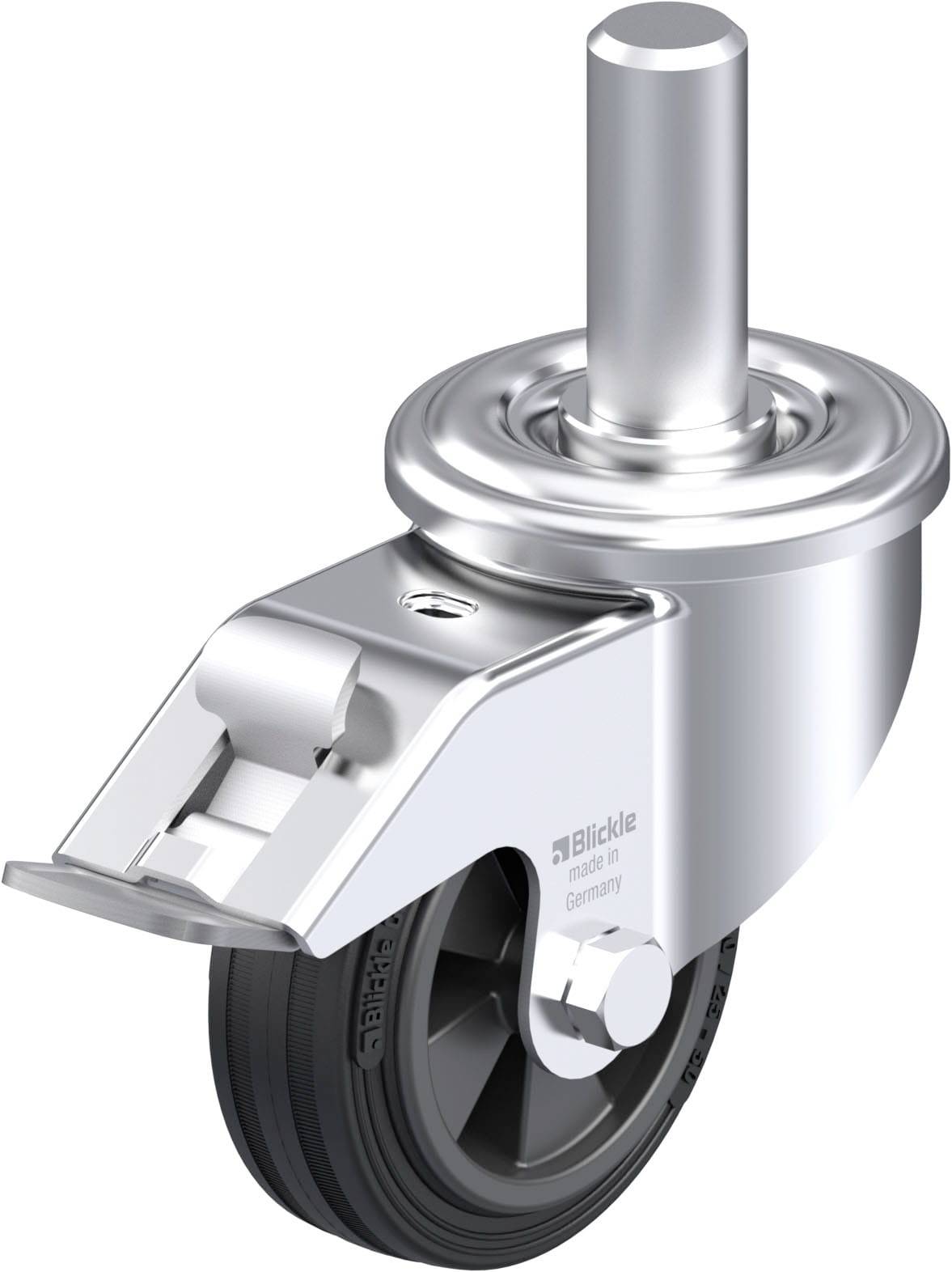 Blickle 577478 LEZ-VPP 80G-FI Acéllemez forgógörgő KerékØ: 80 mm Teherbírás (max.): 50 kg 1 db