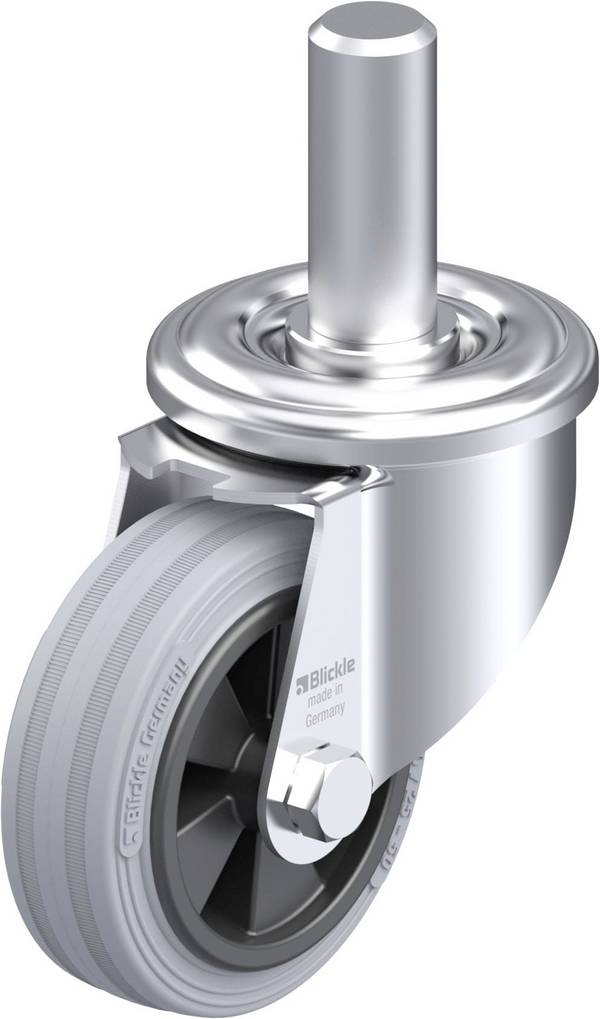 Blickle 717066 LEZ-VPP 80G-SG Acéllemez forgógörgő KerékØ: 80 mm Teherbírás (max.): 50 kg 1 db