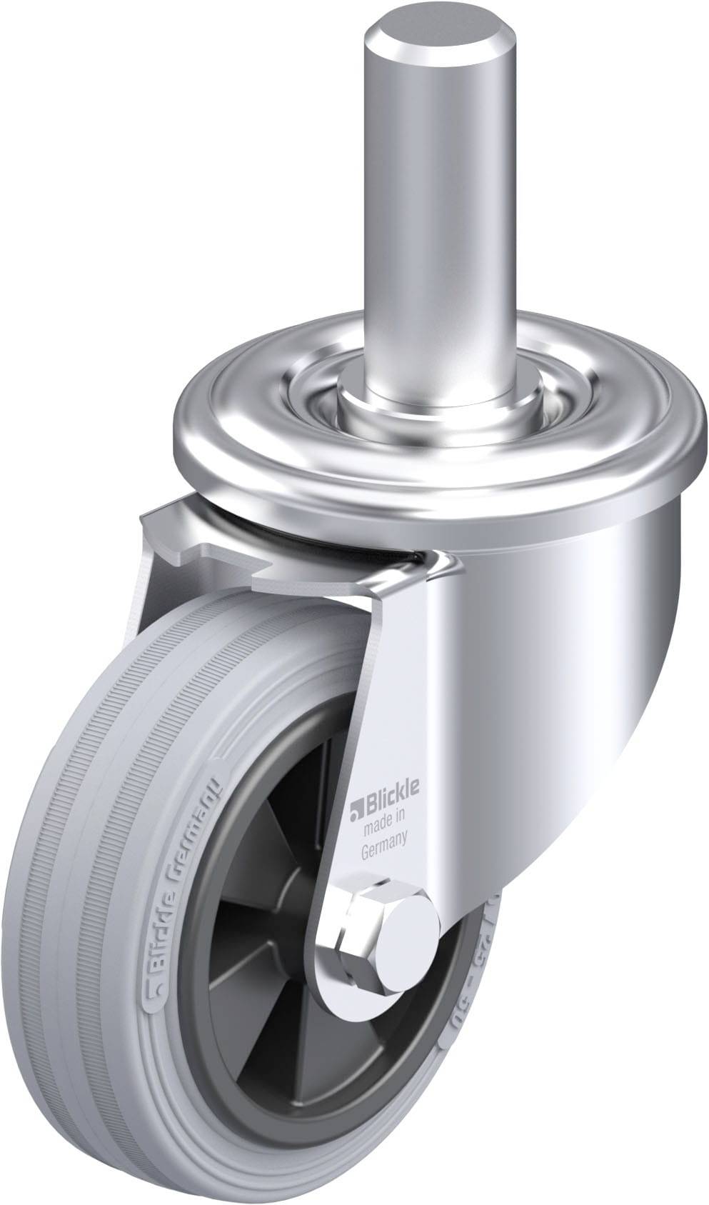 Blickle 717066 LEZ-VPP 80G-SG Acéllemez forgógörgő KerékØ: 80 mm Teherbírás (max.): 50 kg 1 db