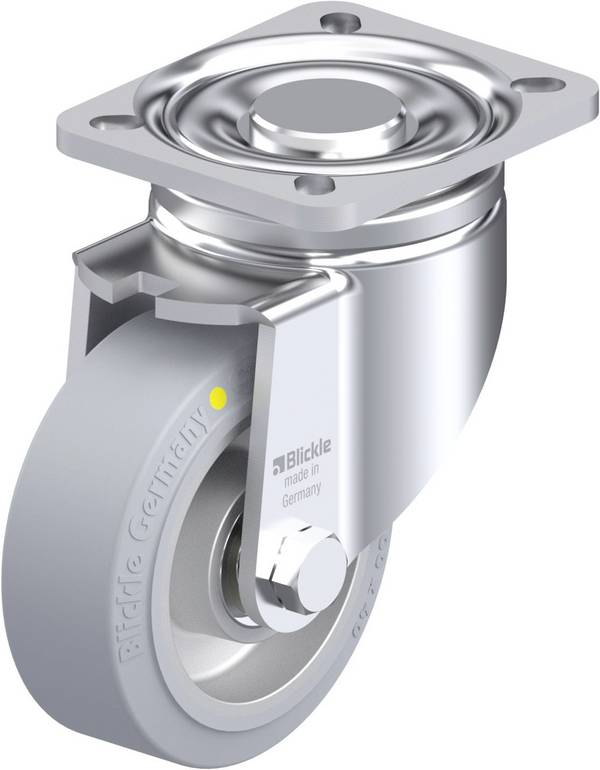 Blickle 918002 LH-ALEV 100K-1-SG-AS Acéllemez forgógörgő KerékØ: 100 mm Teherbírás (max.): 200 kg 1 db