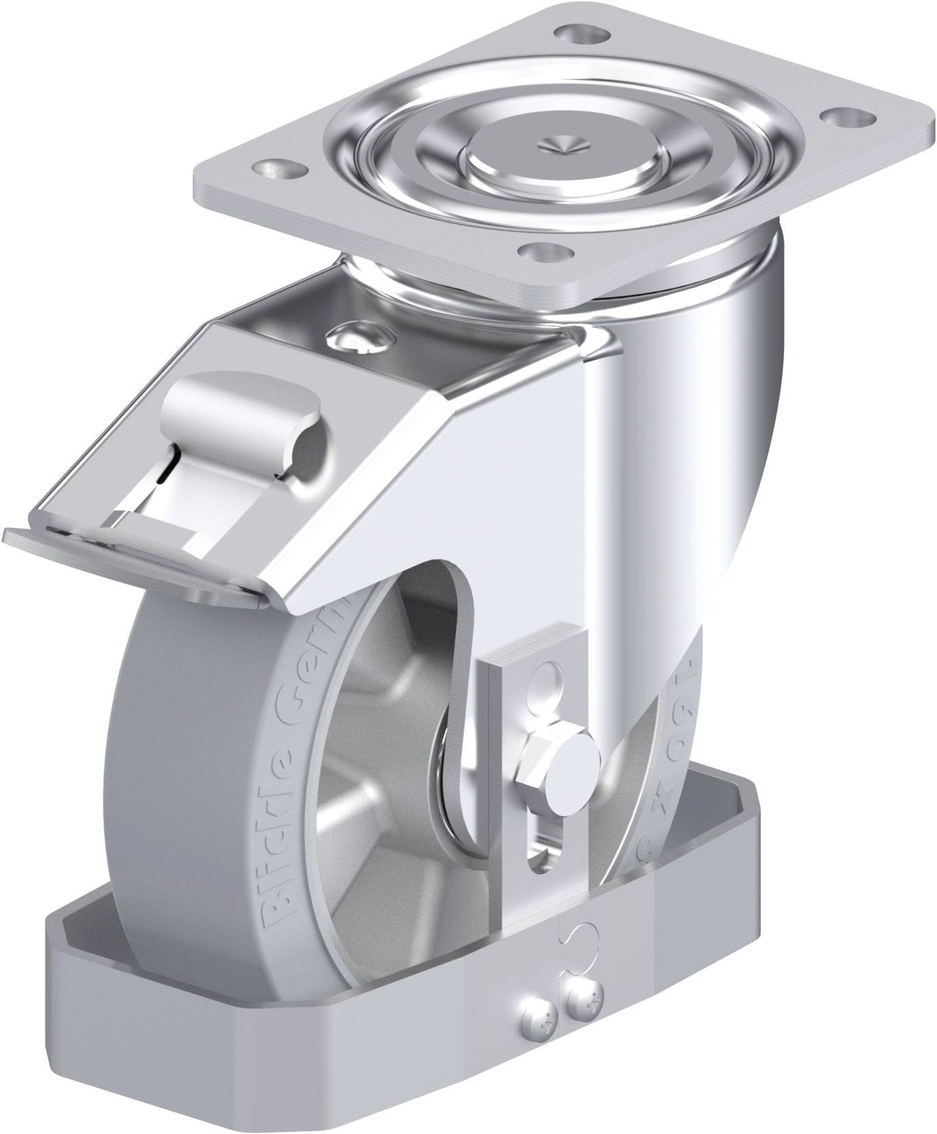Blickle 938625 LH-ALEV 160K-FI-SG-FS Acéllemez forgógörgő KerékØ: 160 mm Teherbírás (max.): 400 kg 1 db