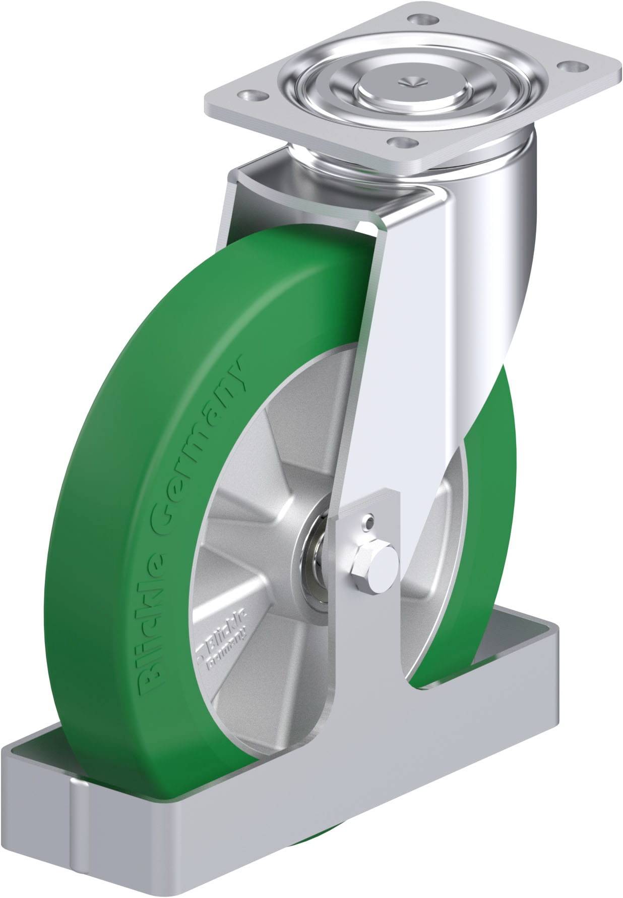 Blickle 886075 LH-ALST 250K-FS Acéllemez forgógörgő KerékØ: 250 mm Teherbírás (max.): 850 kg 1 db