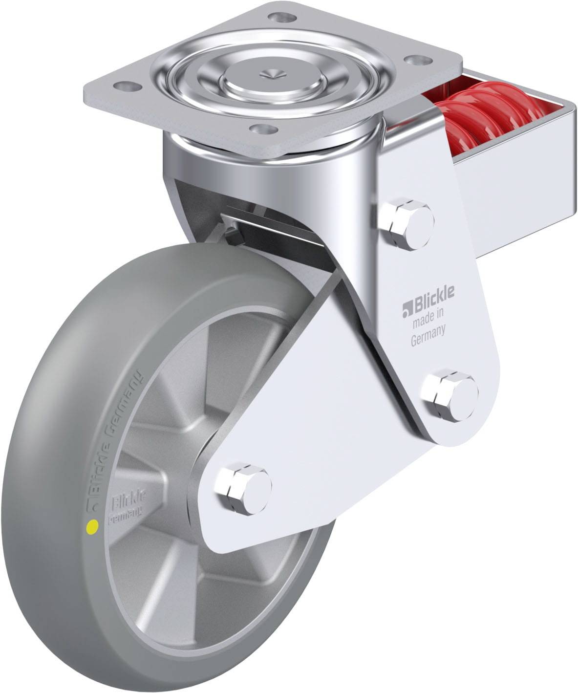 Blickle 937368 LHF-ALTH 200K-AS-CO Acéllemez forgógörgő KerékØ: 200 mm Teherbírás (max.): 800 kg 1 db