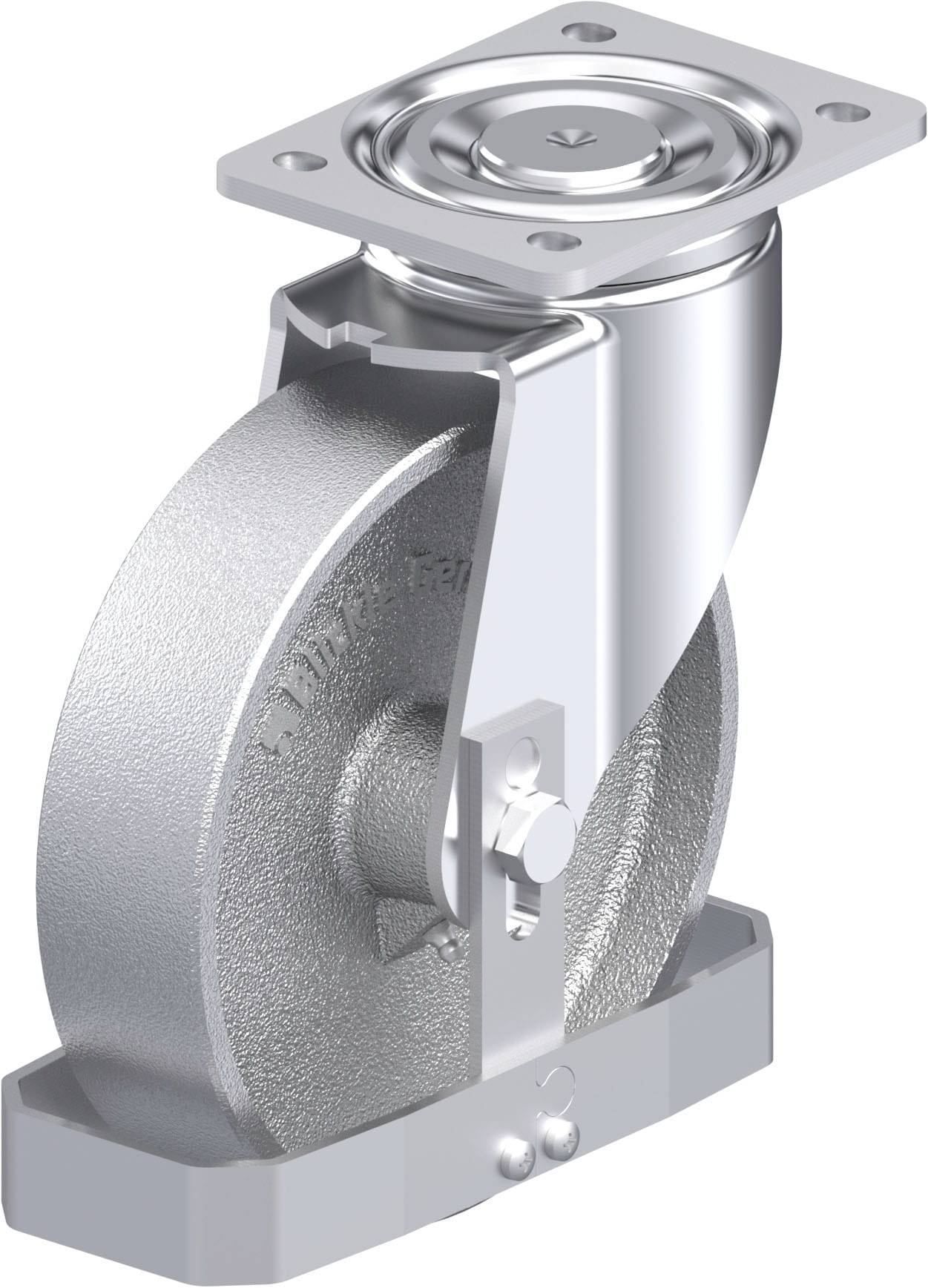 Blickle 940299 LH-G 200G-FS Acéllemez forgógörgő KerékØ: 200 mm Teherbírás (max.): 900 kg 1 db