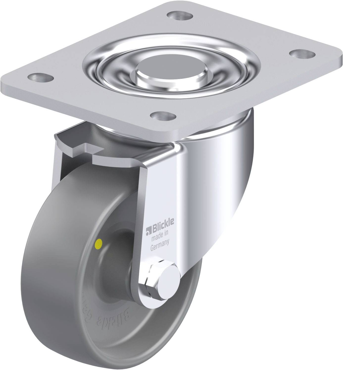 Blickle 936981 LH-PO 100G-3-ELS Acéllemez forgógörgő KerékØ: 100 mm Teherbírás (max.): 280 kg 1 db