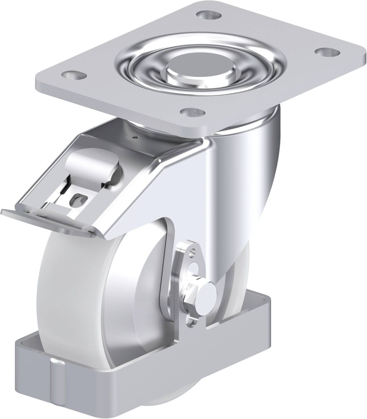 Blickle 939926 LH-PO 125G-3-FI-FA-FS Acéllemez forgógörgő KerékØ: 125 mm Teherbírás (max.): 300 kg 1 db