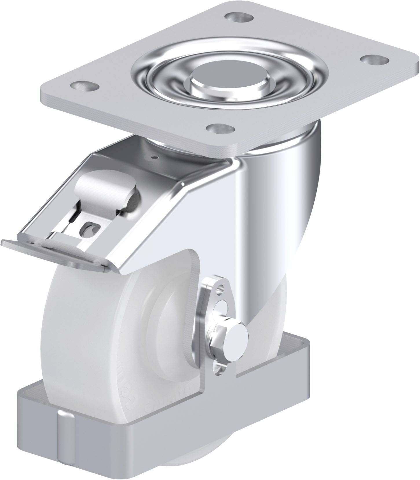 Blickle 939941 LH-PO 125KA-3-FI-FS Acéllemez forgógörgő KerékØ: 125 mm Teherbírás (max.): 300 kg 1 db