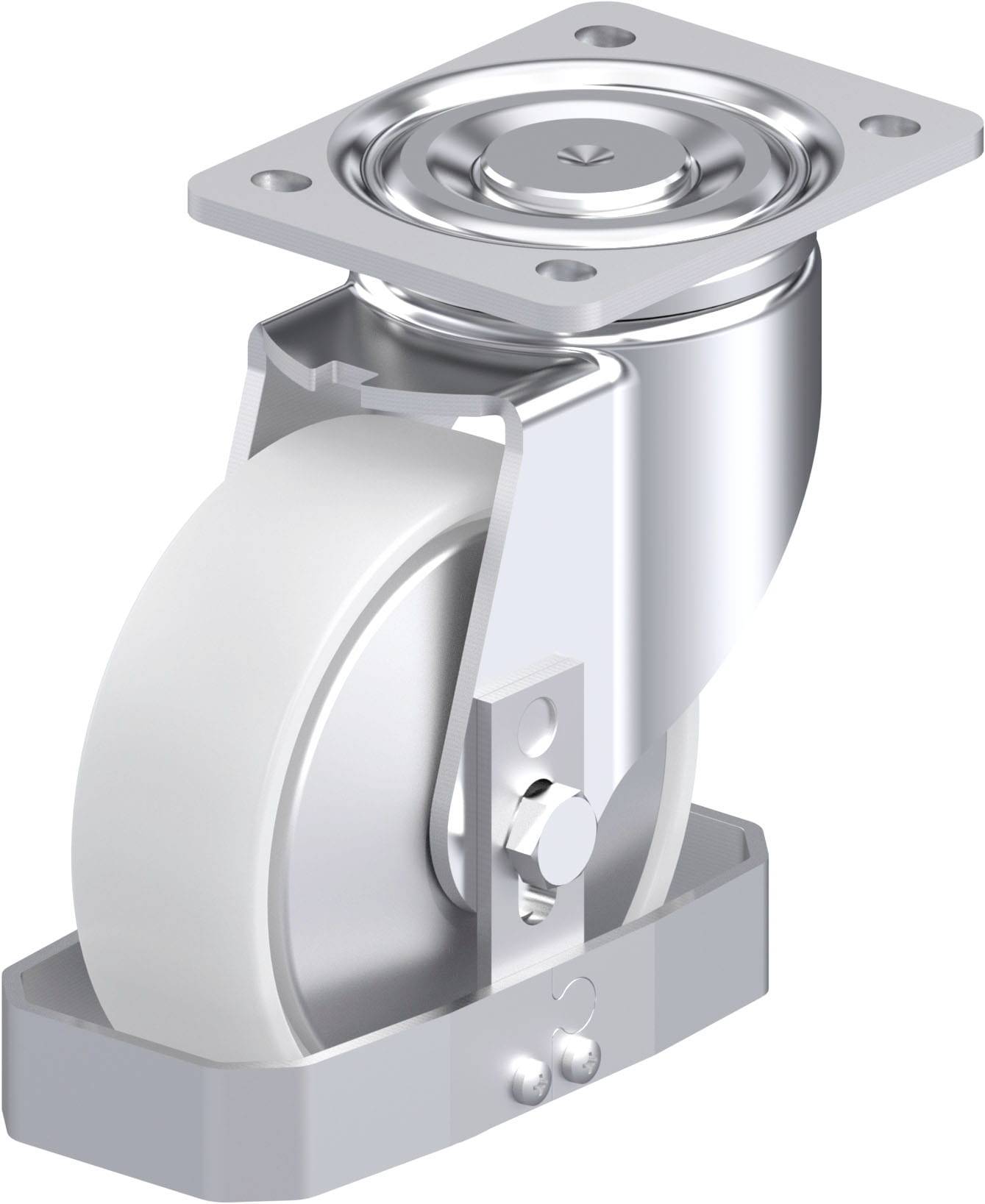 Blickle 939955 LH-PO 150G-FA-FS Acéllemez forgógörgő KerékØ: 150 mm Teherbírás (max.): 400 kg 1 db