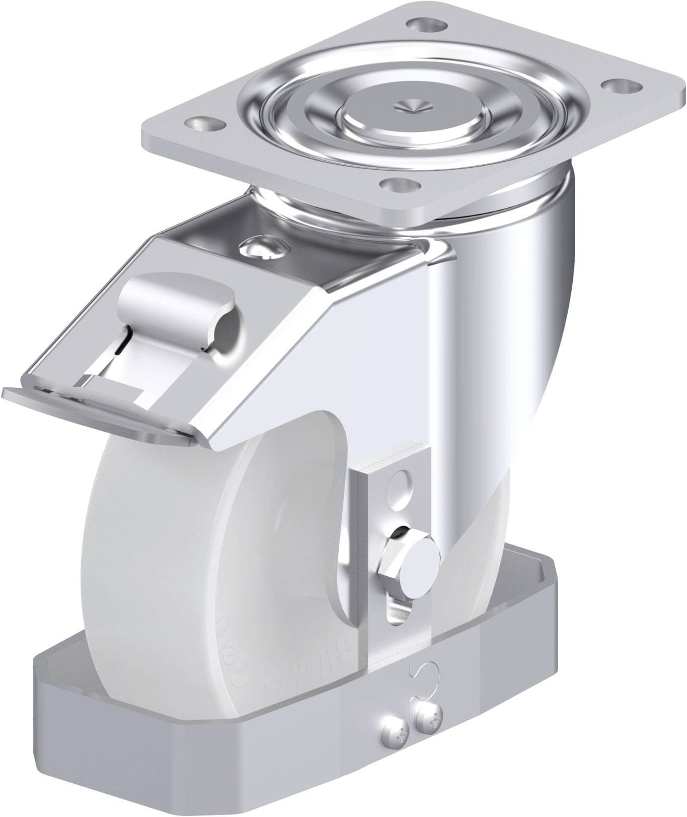 Blickle 939957 LH-PO 150G-FI-FS Acéllemez forgógörgő KerékØ: 150 mm Teherbírás (max.): 400 kg 1 db