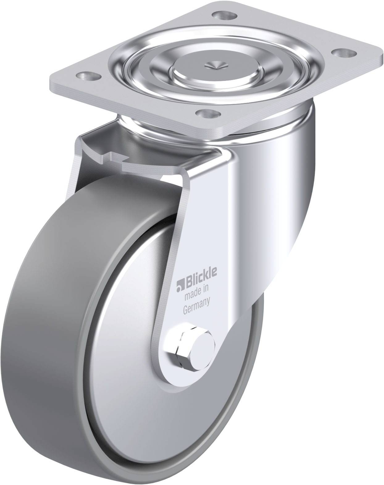Blickle 946732 LH-PO 150K-ELS-FA Acéllemez forgógörgő KerékØ: 150 mm Teherbírás (max.): 400 kg 1 db