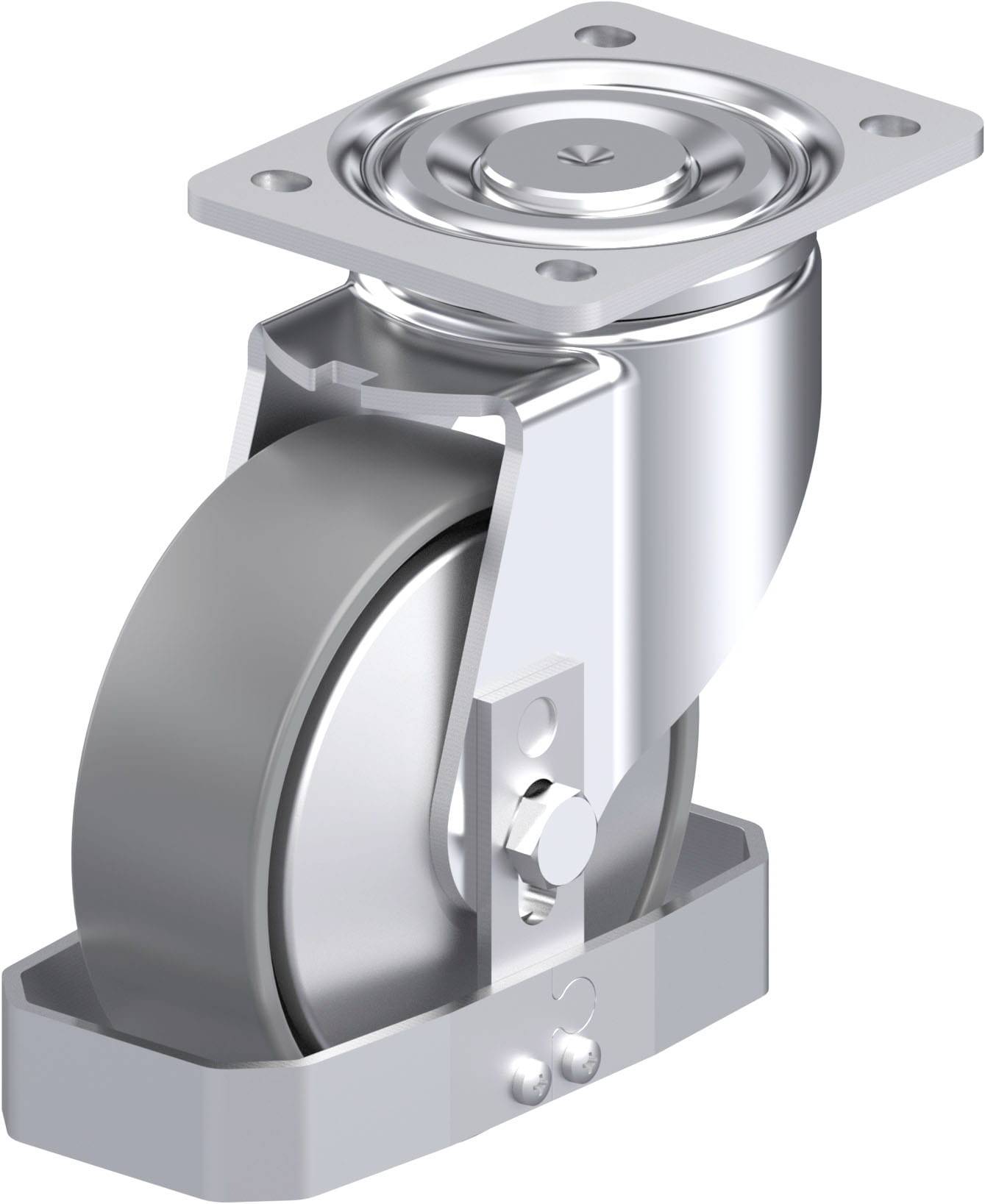 Blickle 946733 LH-PO 150K-ELS-FA-FS Acéllemez forgógörgő KerékØ: 150 mm Teherbírás (max.): 400 kg 1 db
