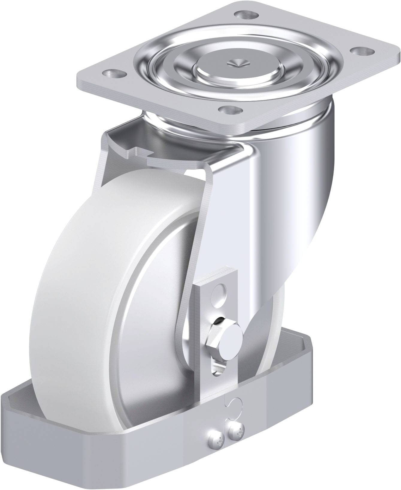 Blickle 939962 LH-PO 150K-FA-FS Acéllemez forgógörgő KerékØ: 150 mm Teherbírás (max.): 400 kg 1 db