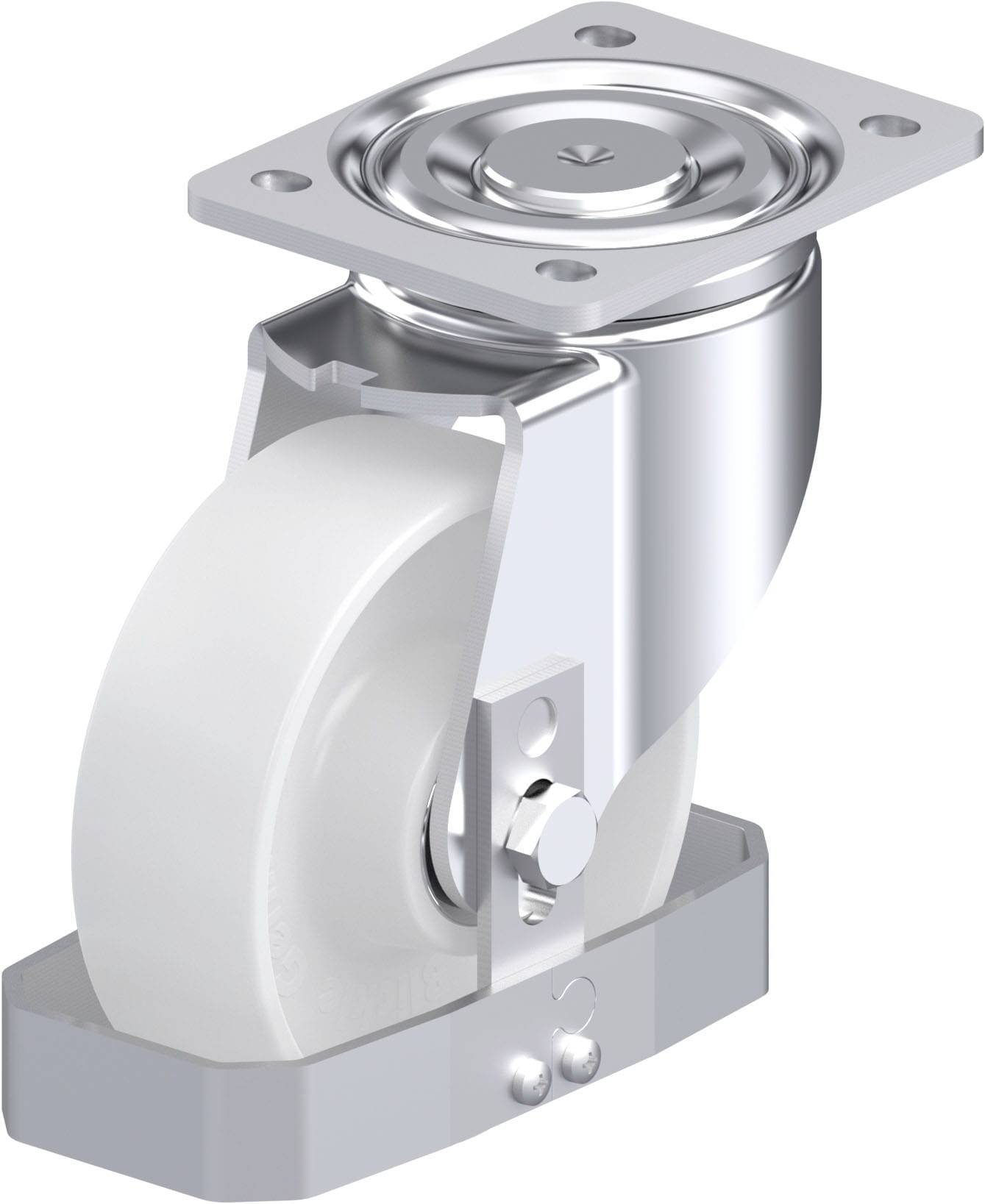 Blickle 739959 LH-PO 150K-FS Acéllemez forgógörgő KerékØ: 150 mm Teherbírás (max.): 400 kg 1 db