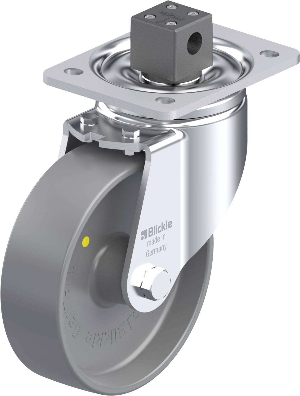 Blickle 937005 LH-PO 160G-CS13-ELS Acéllemez forgógörgő KerékØ: 160 mm Teherbírás (max.): 450 kg 1 db